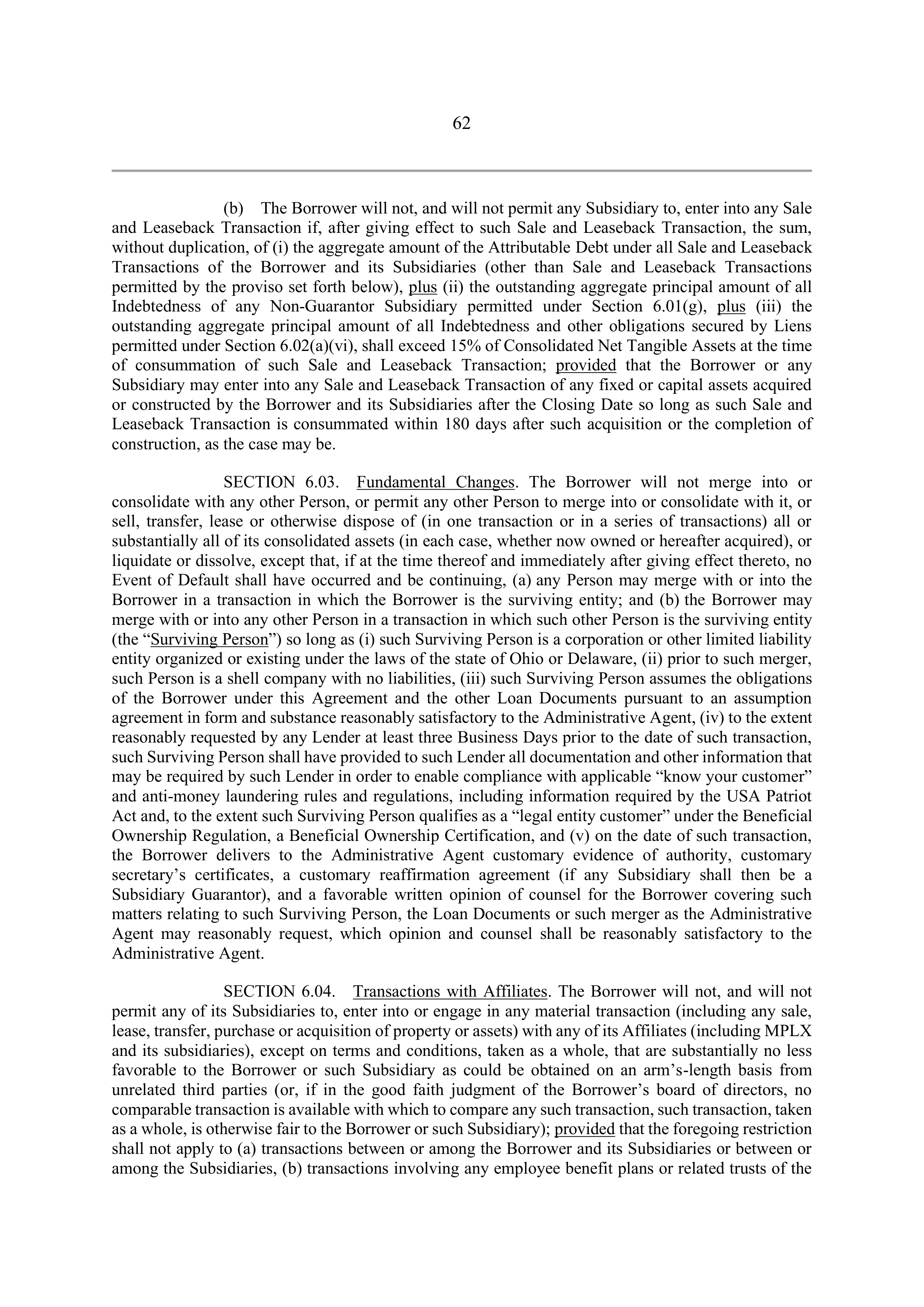 Marathon Petroleum Revolving Credit Agreement — page 77