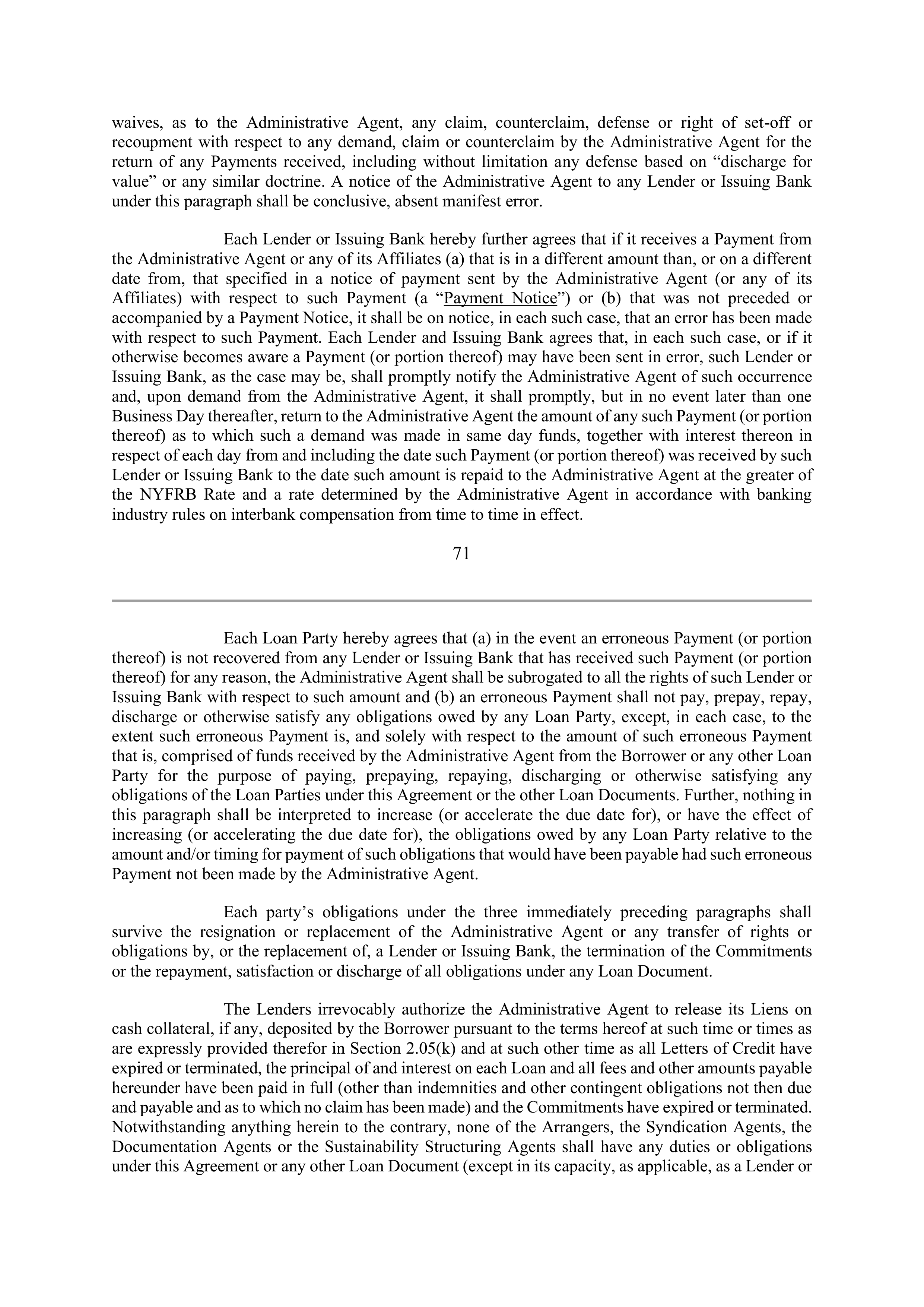 Marathon Petroleum Revolving Credit Agreement — page 87