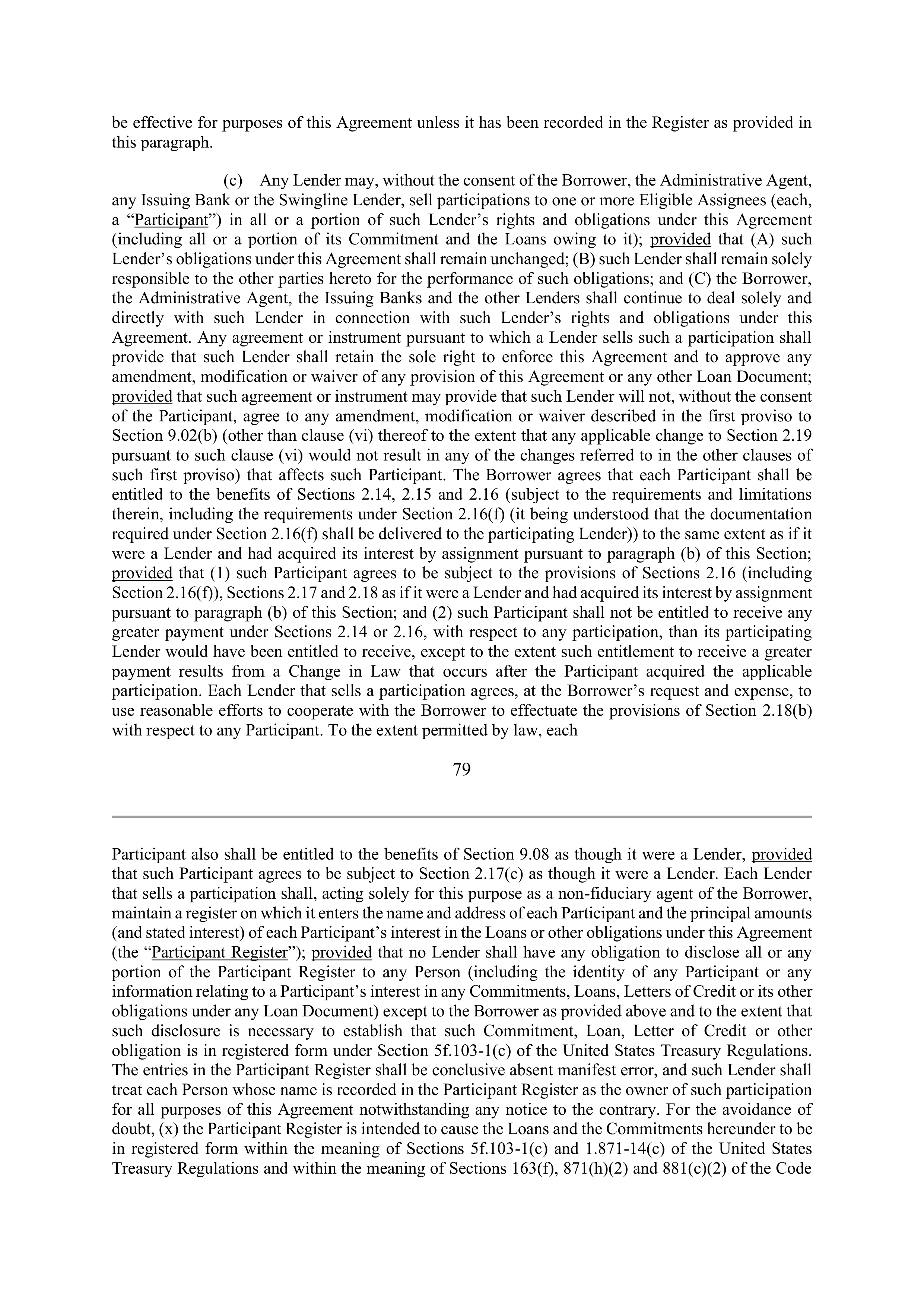 Marathon Petroleum Revolving Credit Agreement — page 96