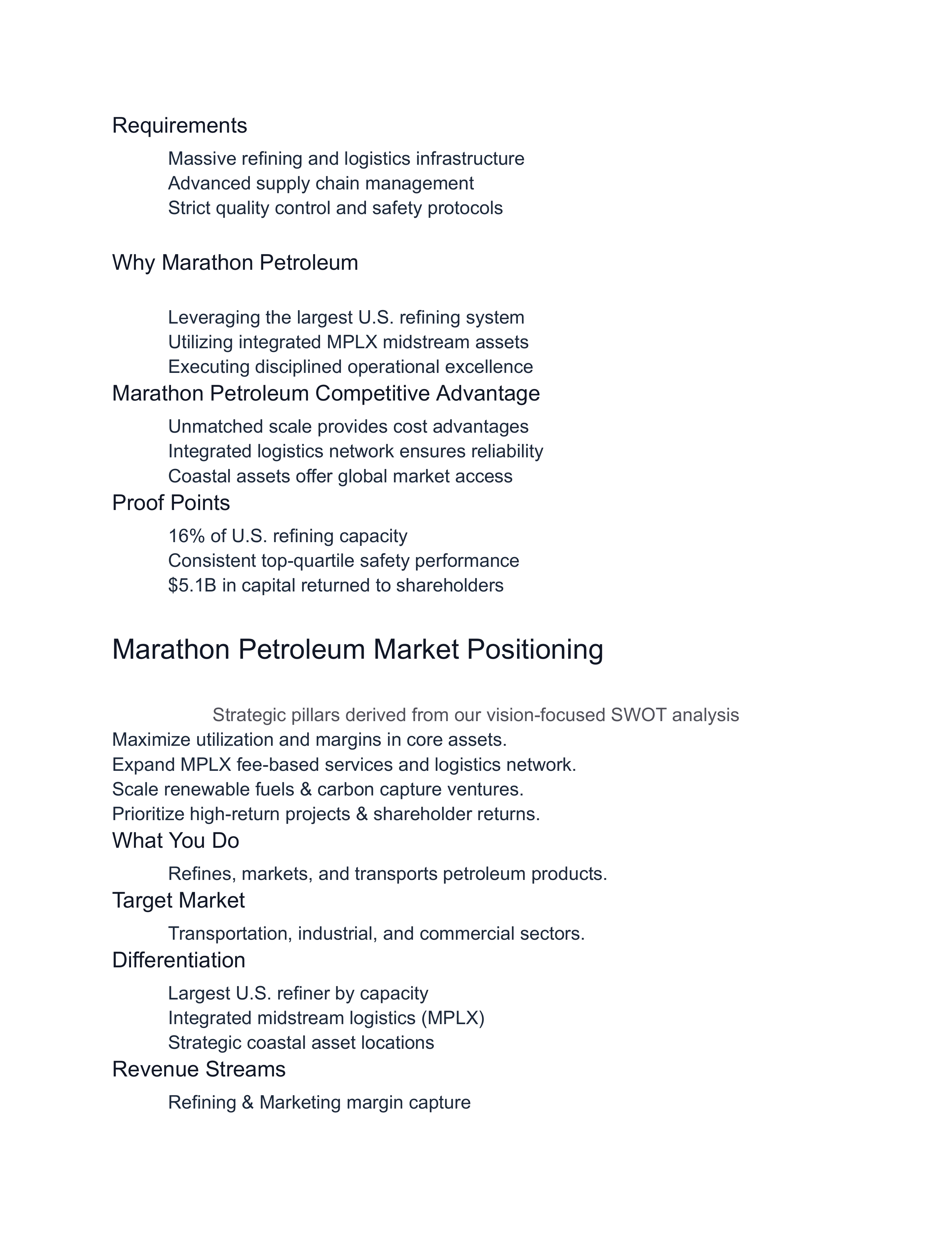 Marathon Petroleum Swot Analysis  — page 10