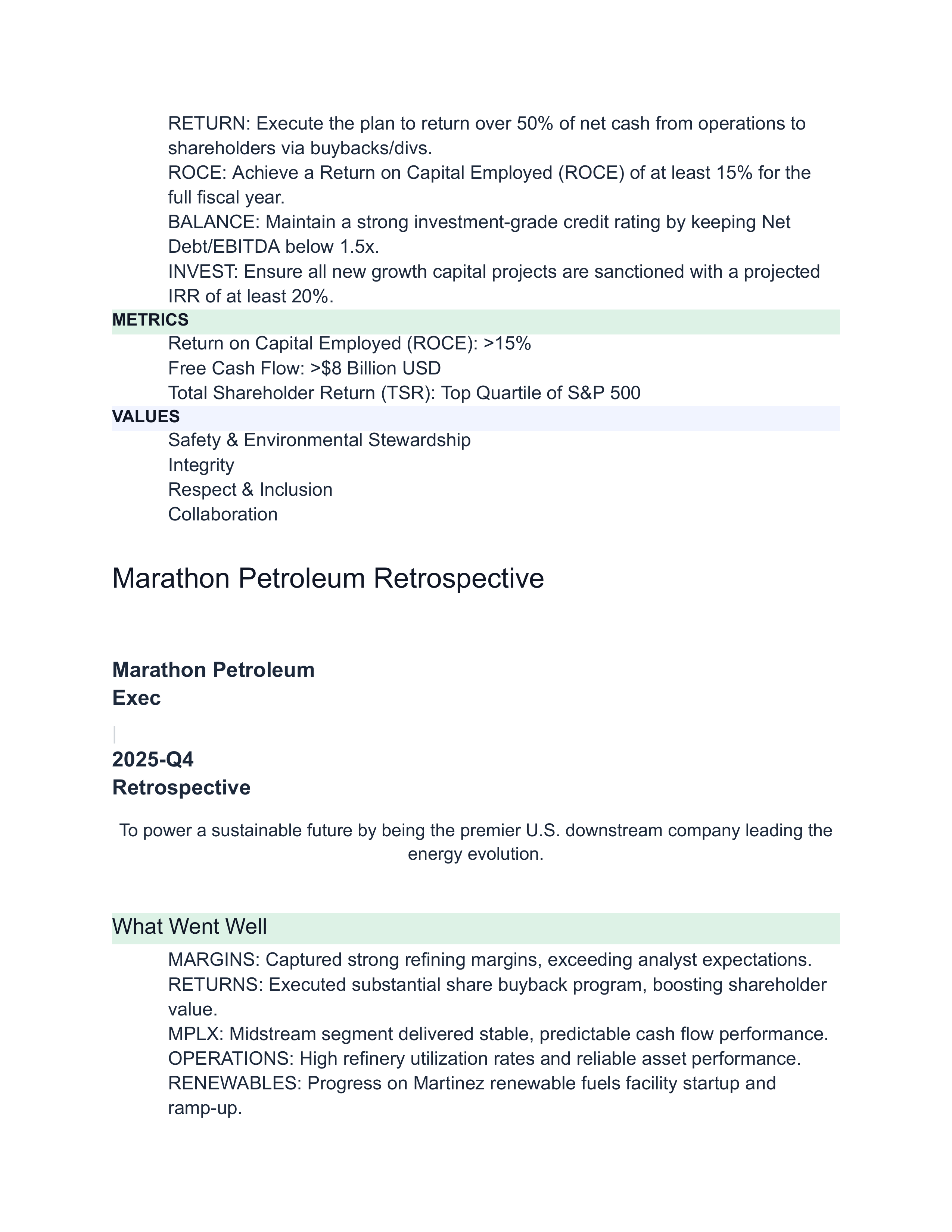 Marathon Petroleum Swot Analysis  — page 4