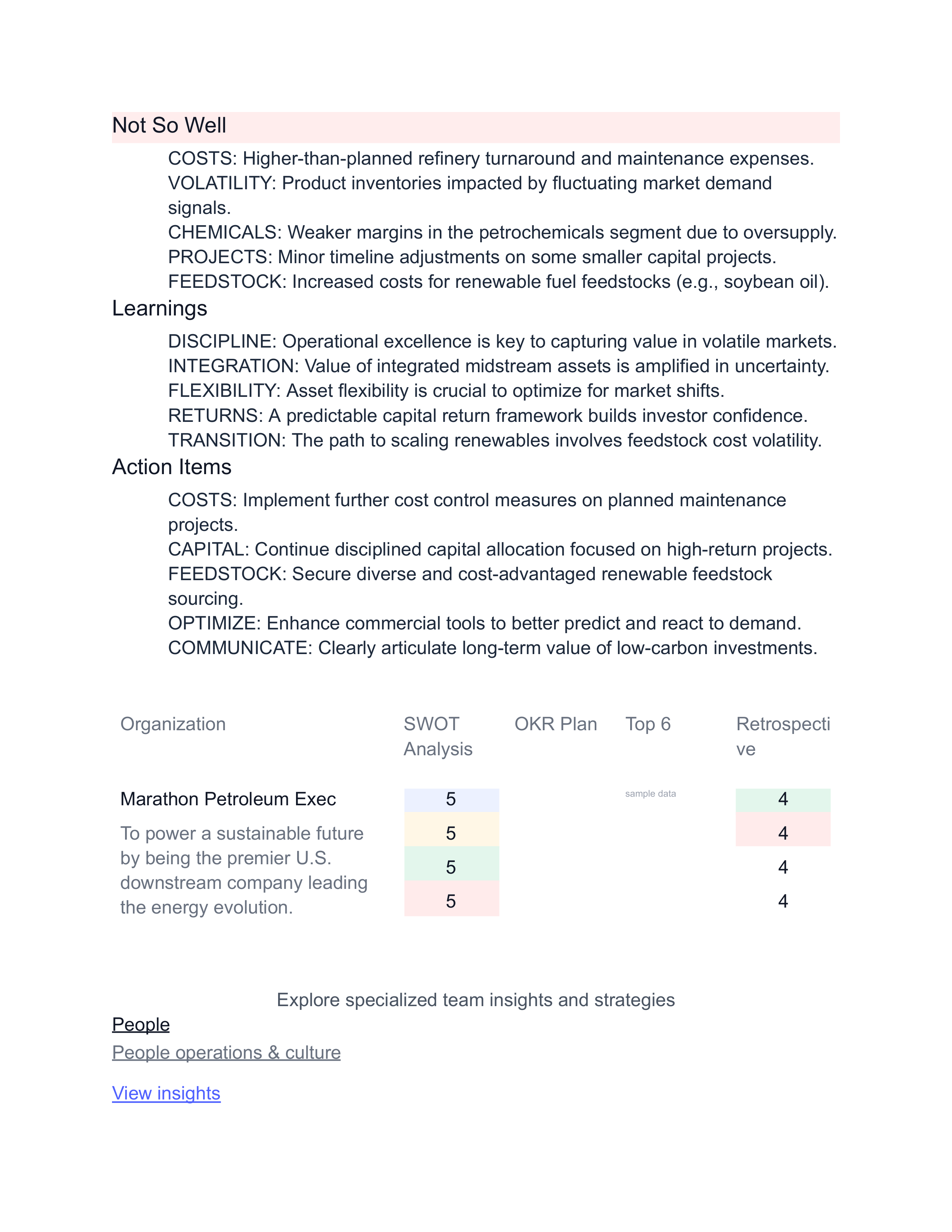 Marathon Petroleum Swot Analysis  — page 5
