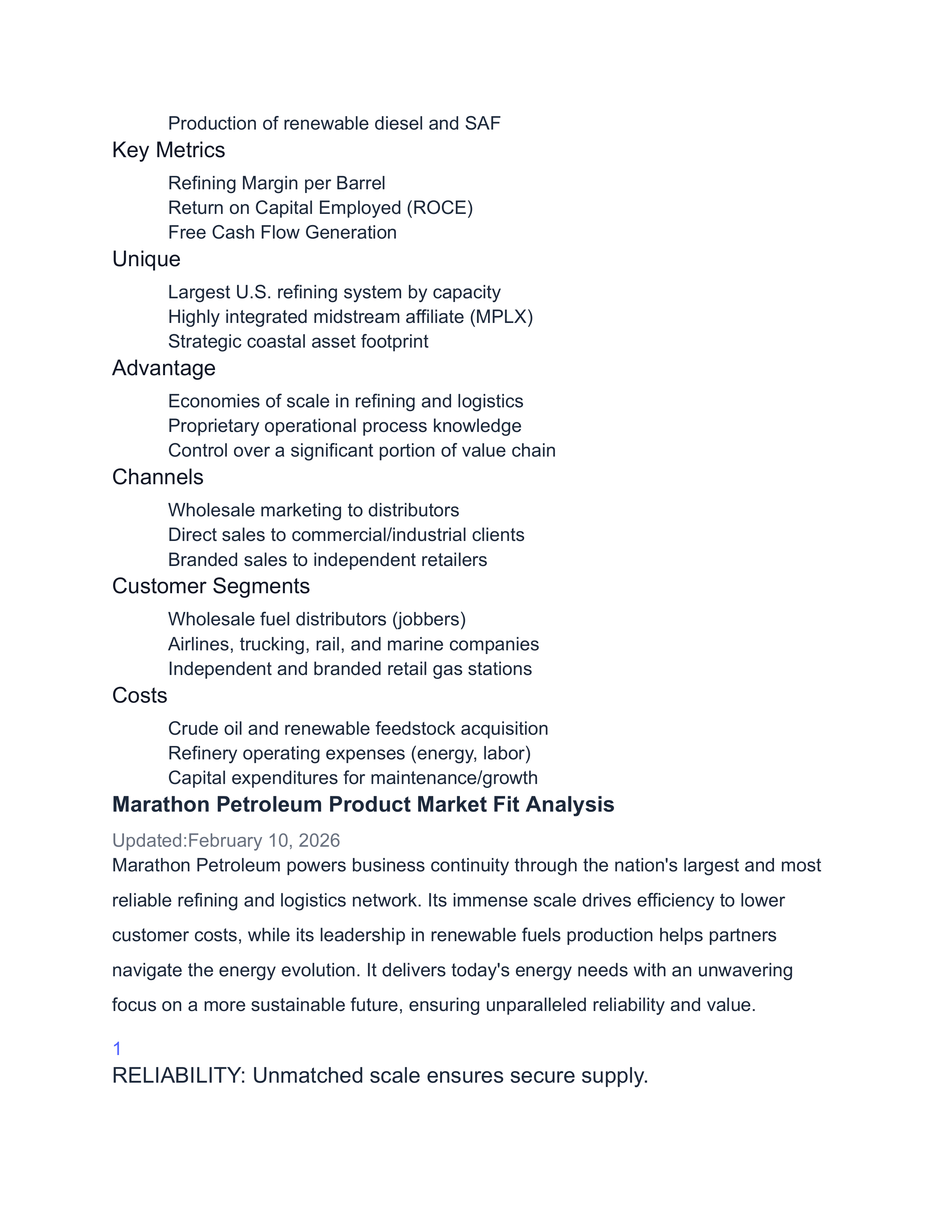 Marathon Petroleum Swot Analysis  — page 8