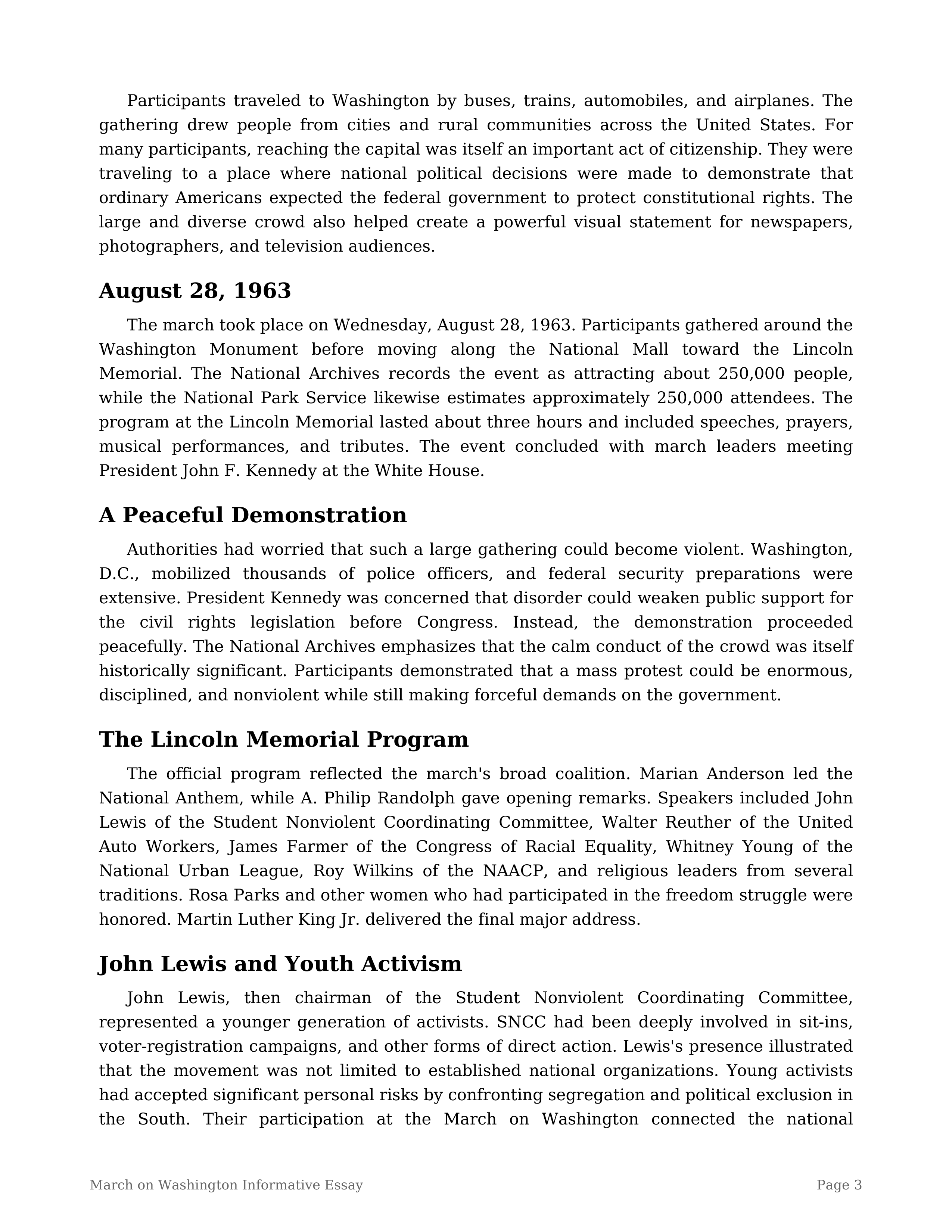 March on Washington Informative Essay — page 3