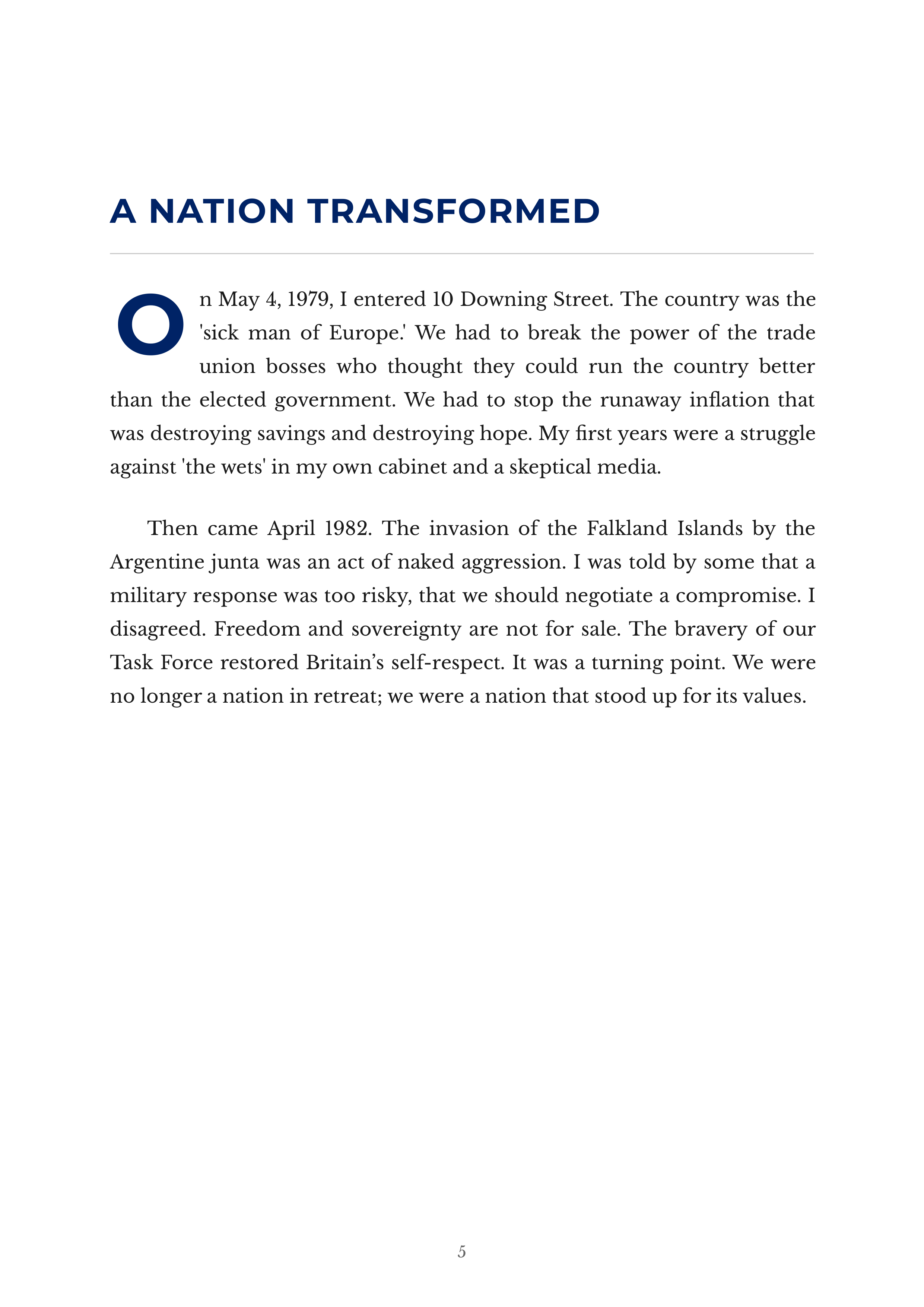 Margaret Thatcher The Autobiography British Prime Minister Autobiography — page 5