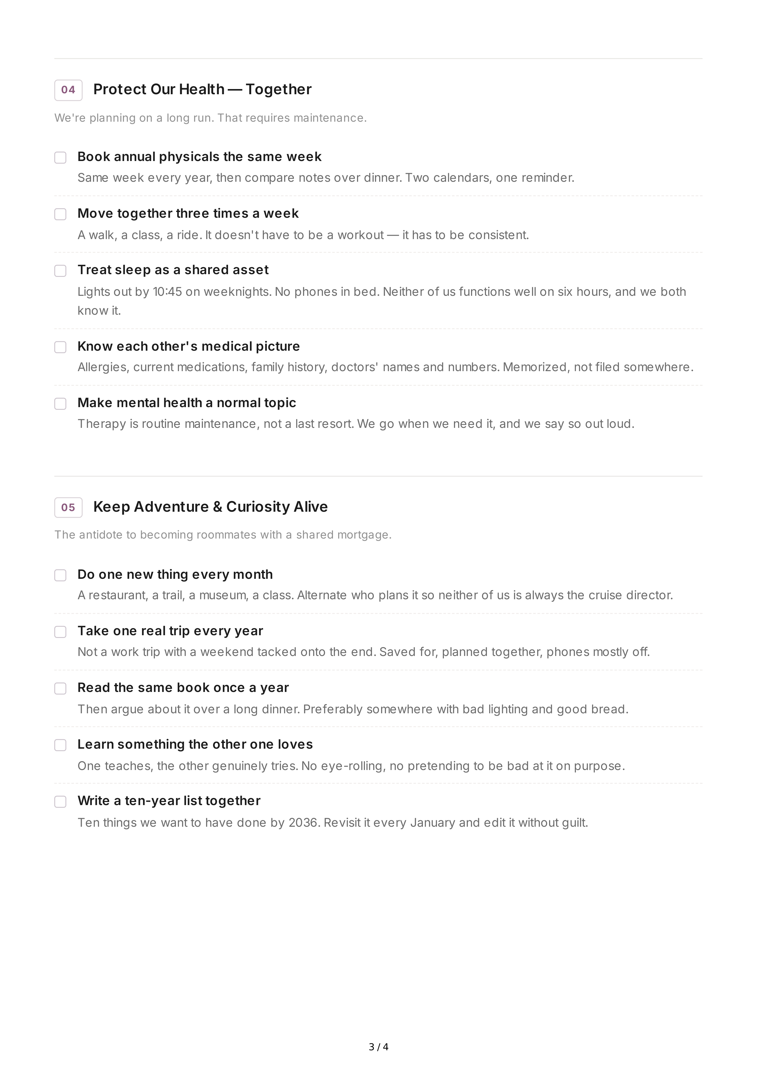 Marriage Life Goals — page 3