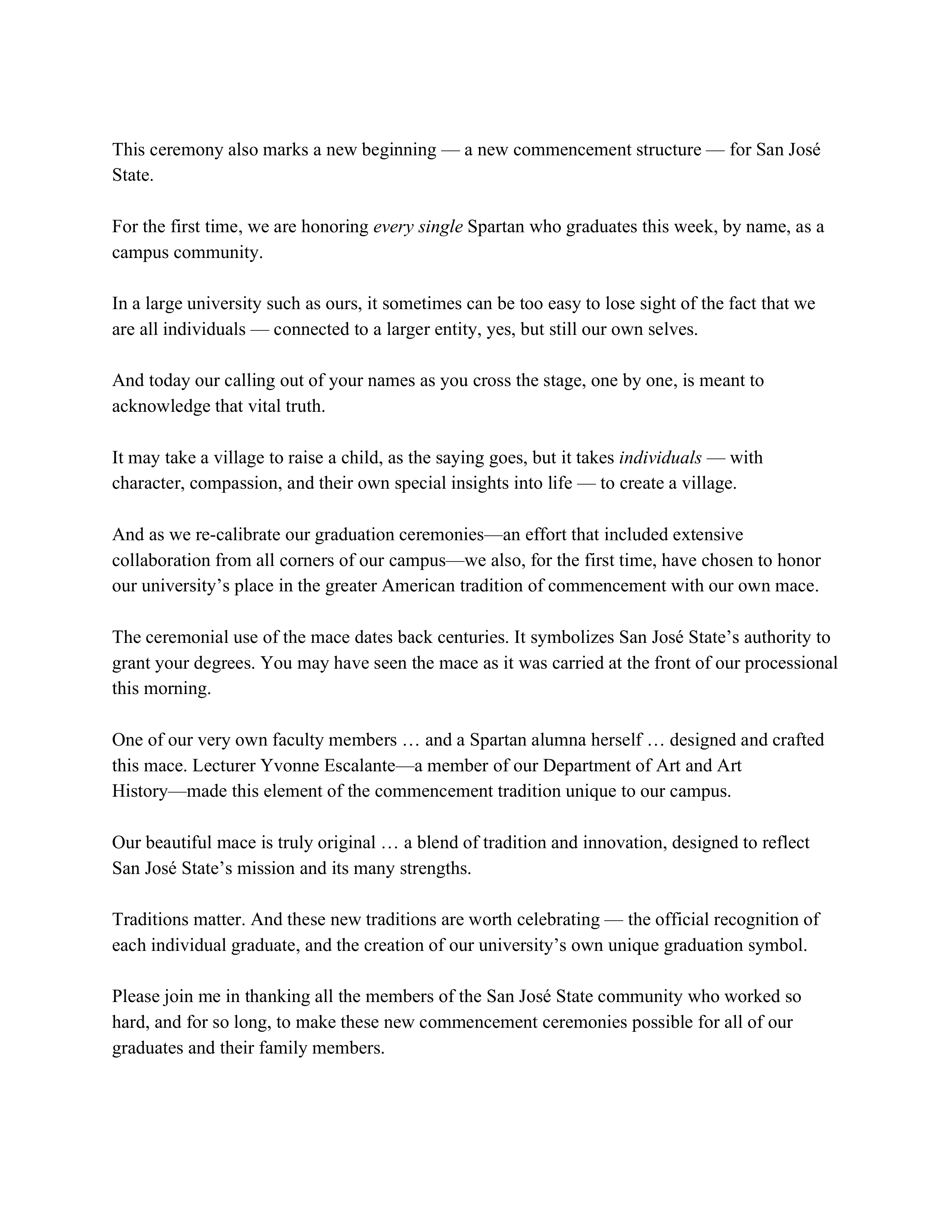 Mary Papazian Commencement Speech — page 2