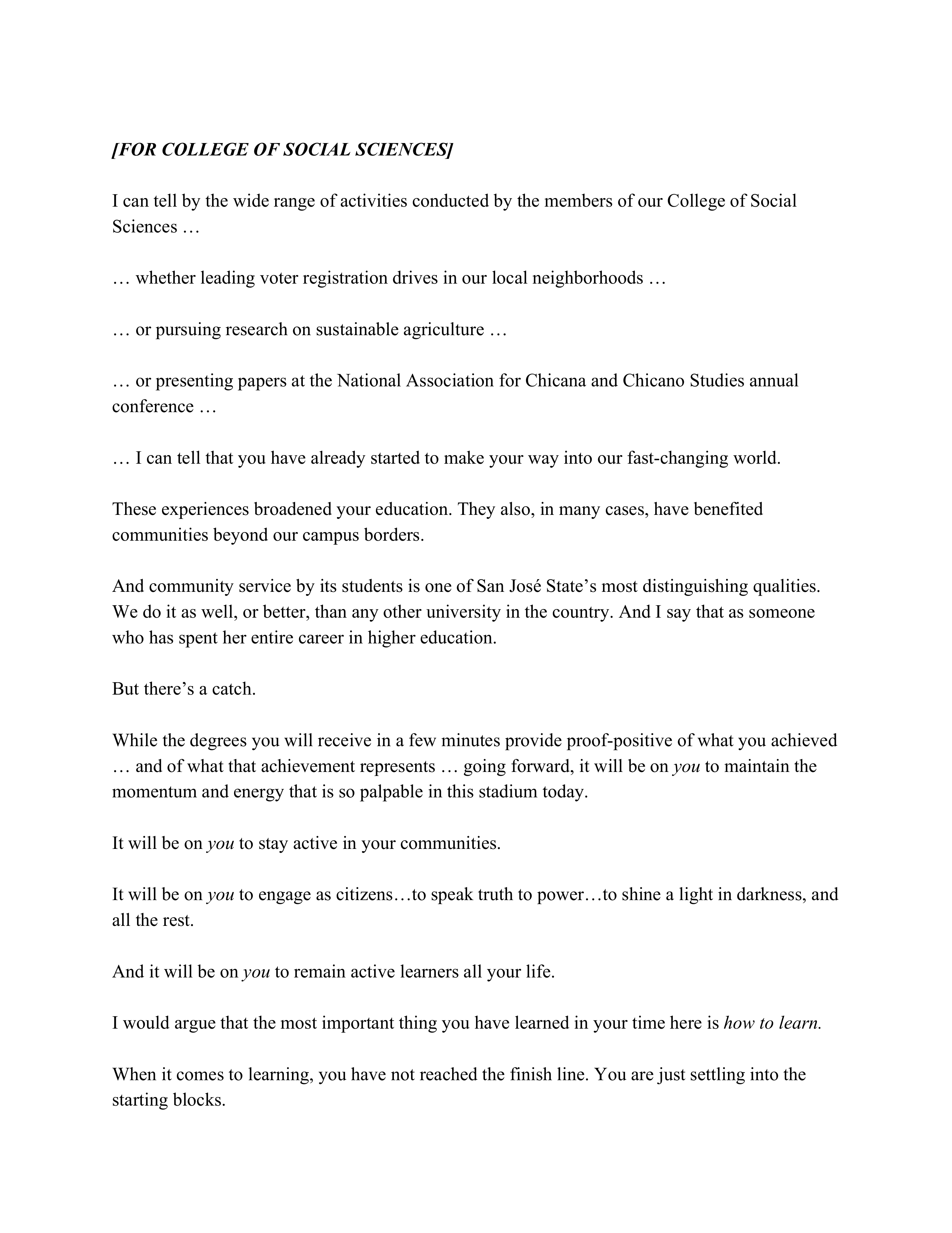 Mary Papazian Commencement Speech — page 6