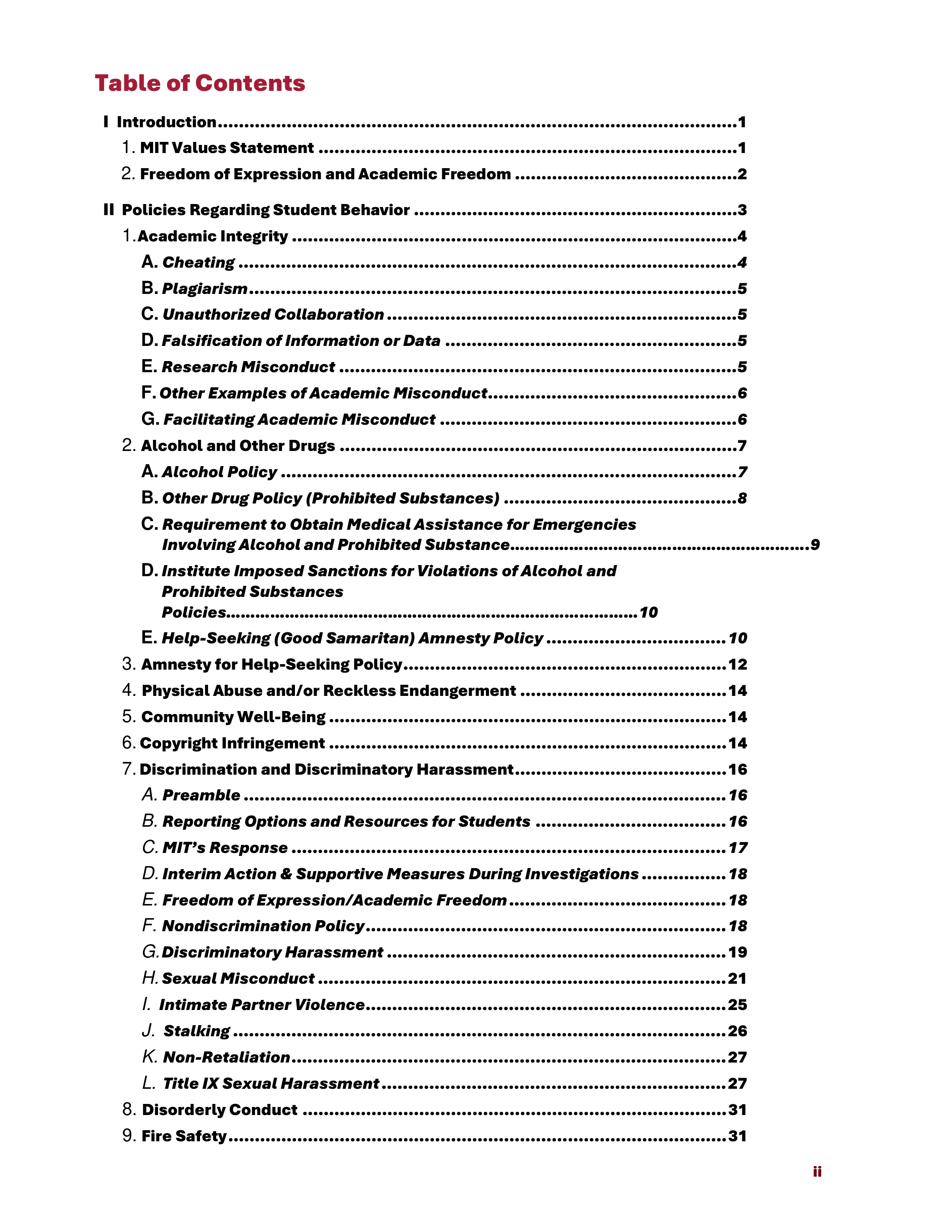 Massachusetts Institute of Technology MIT Mind and Handbook — page 3