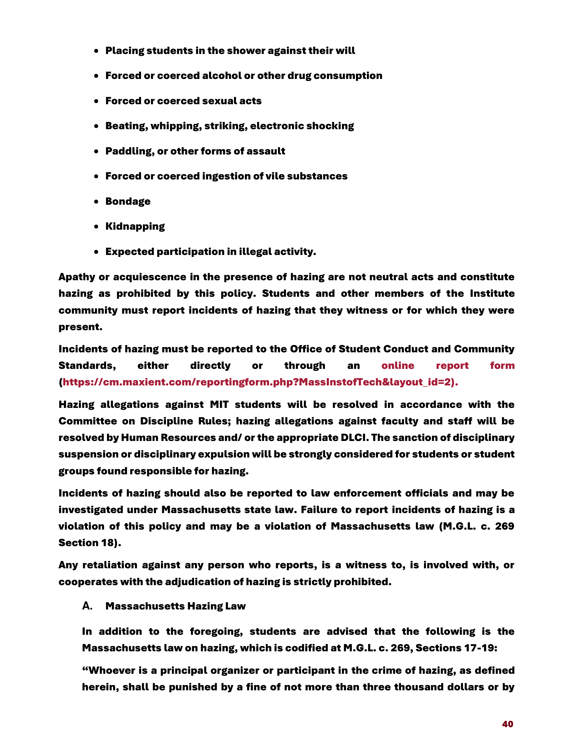 Massachusetts Institute of Technology MIT Mind and Handbook — page 45