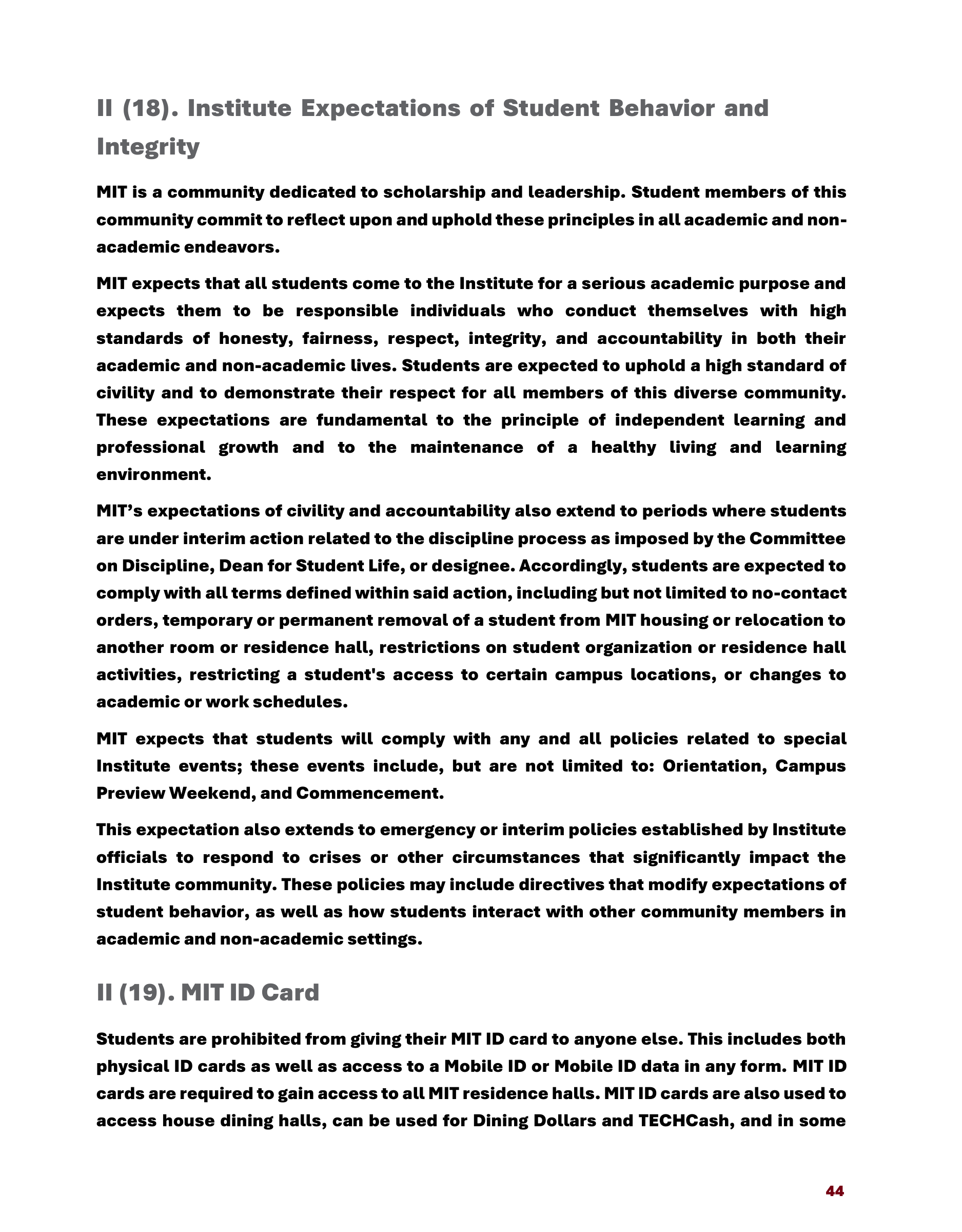 Massachusetts Institute of Technology MIT Mind and Handbook — page 49