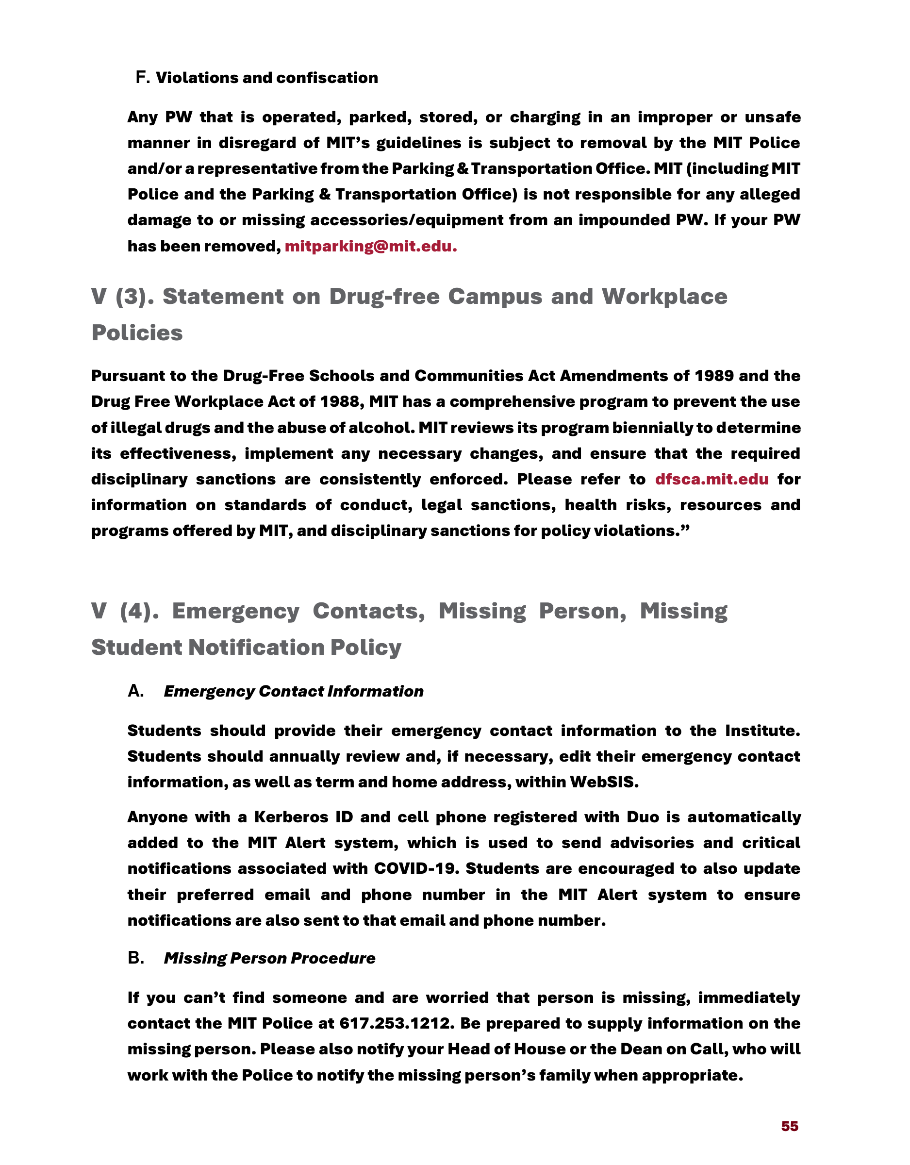 Massachusetts Institute of Technology MIT Mind and Handbook — page 60