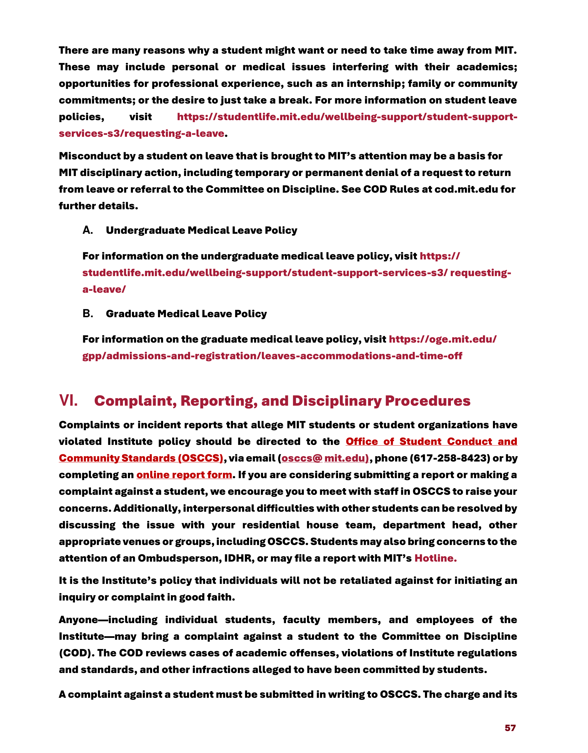 Massachusetts Institute of Technology MIT Mind and Handbook — page 62