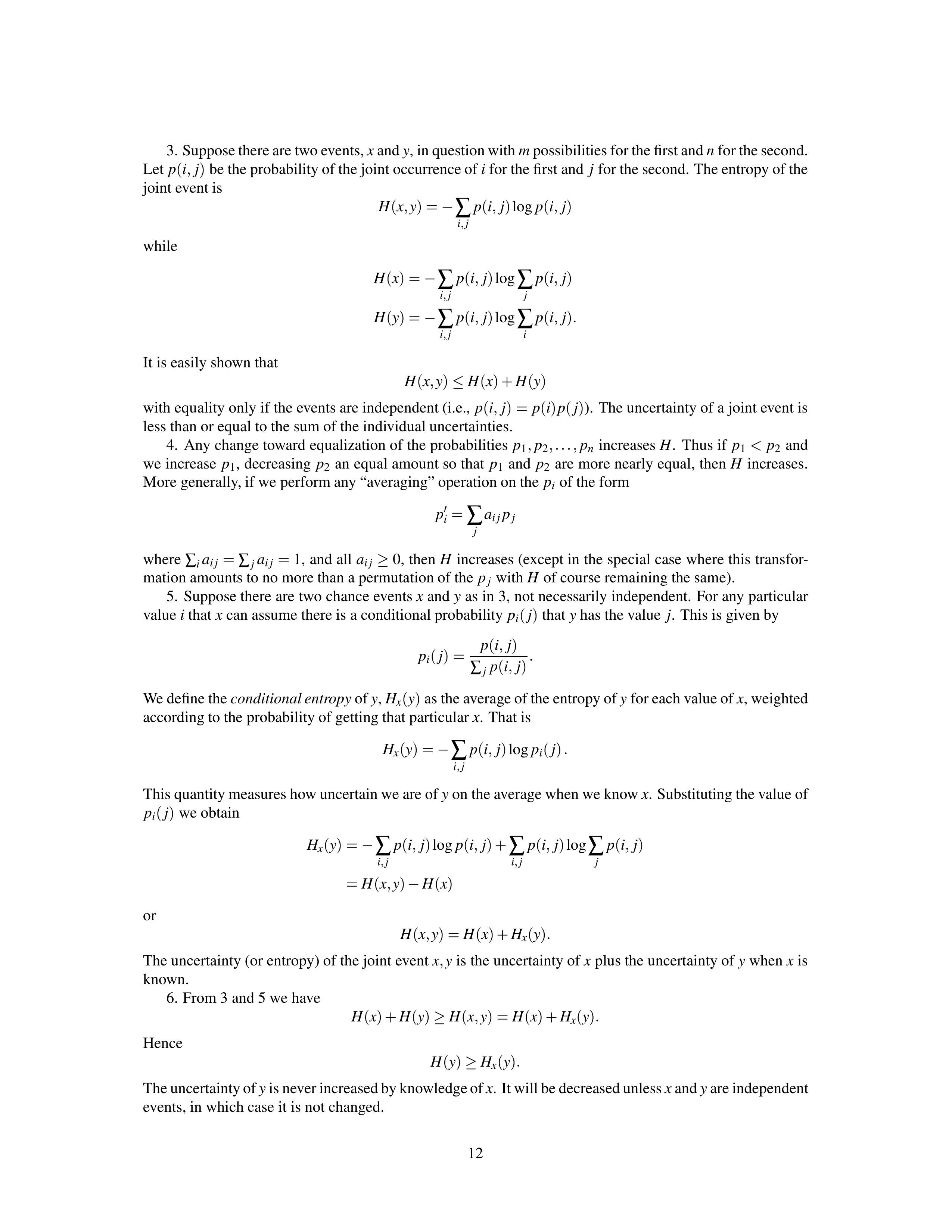Mathematical Theory of Communication Research Paper by Claude E. Shannon — page 12