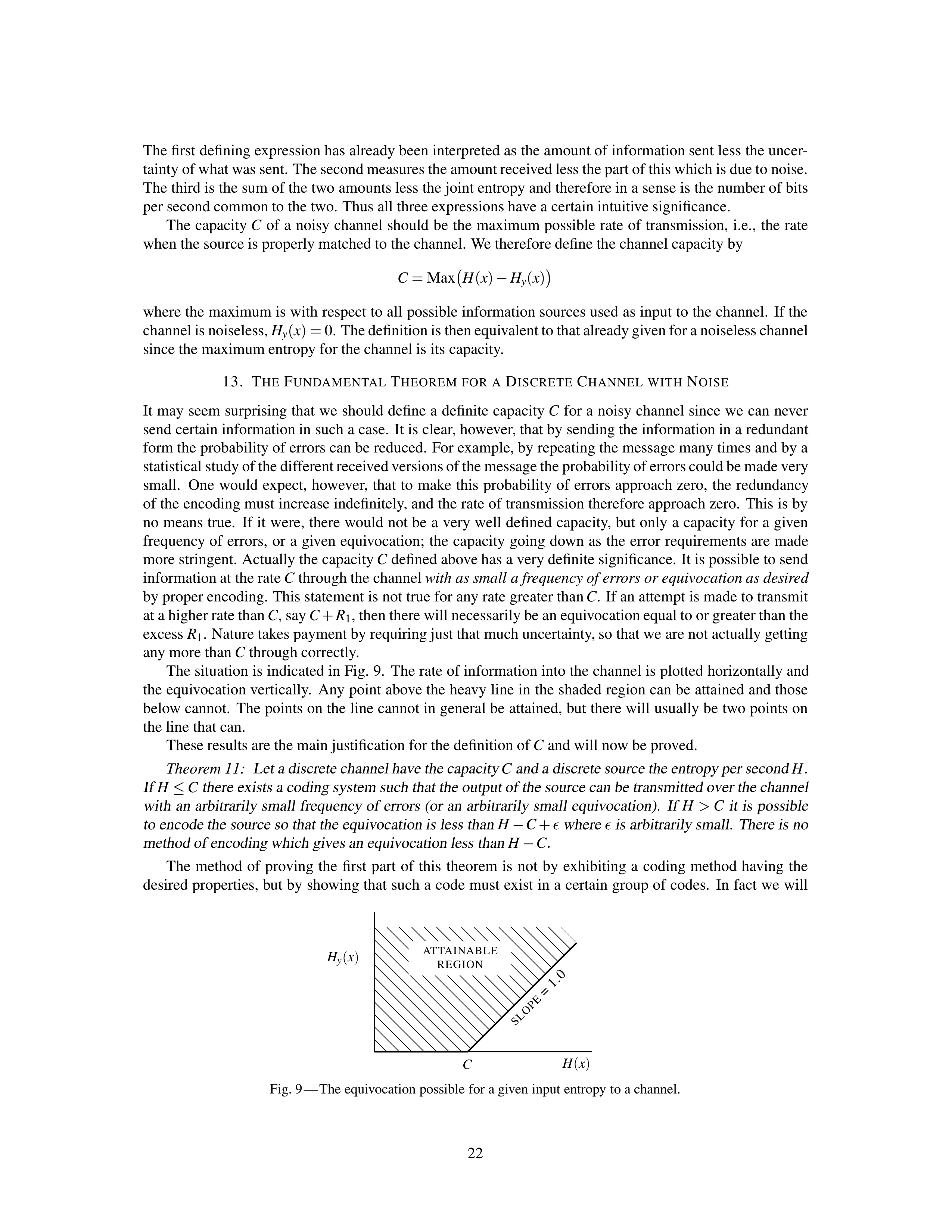 Mathematical Theory of Communication Research Paper by Claude E. Shannon — page 22