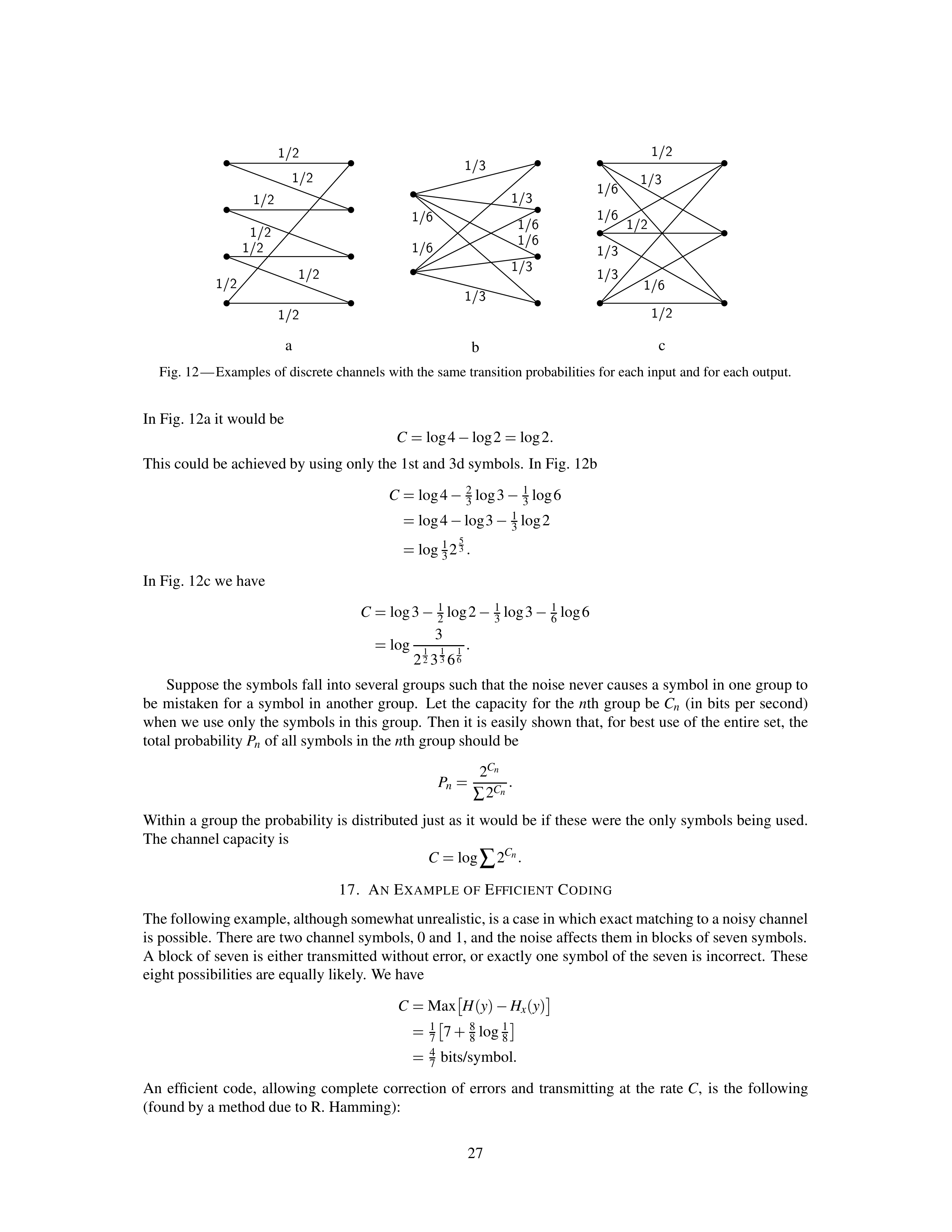 Mathematical Theory of Communication Research Paper by Claude E. Shannon — page 27