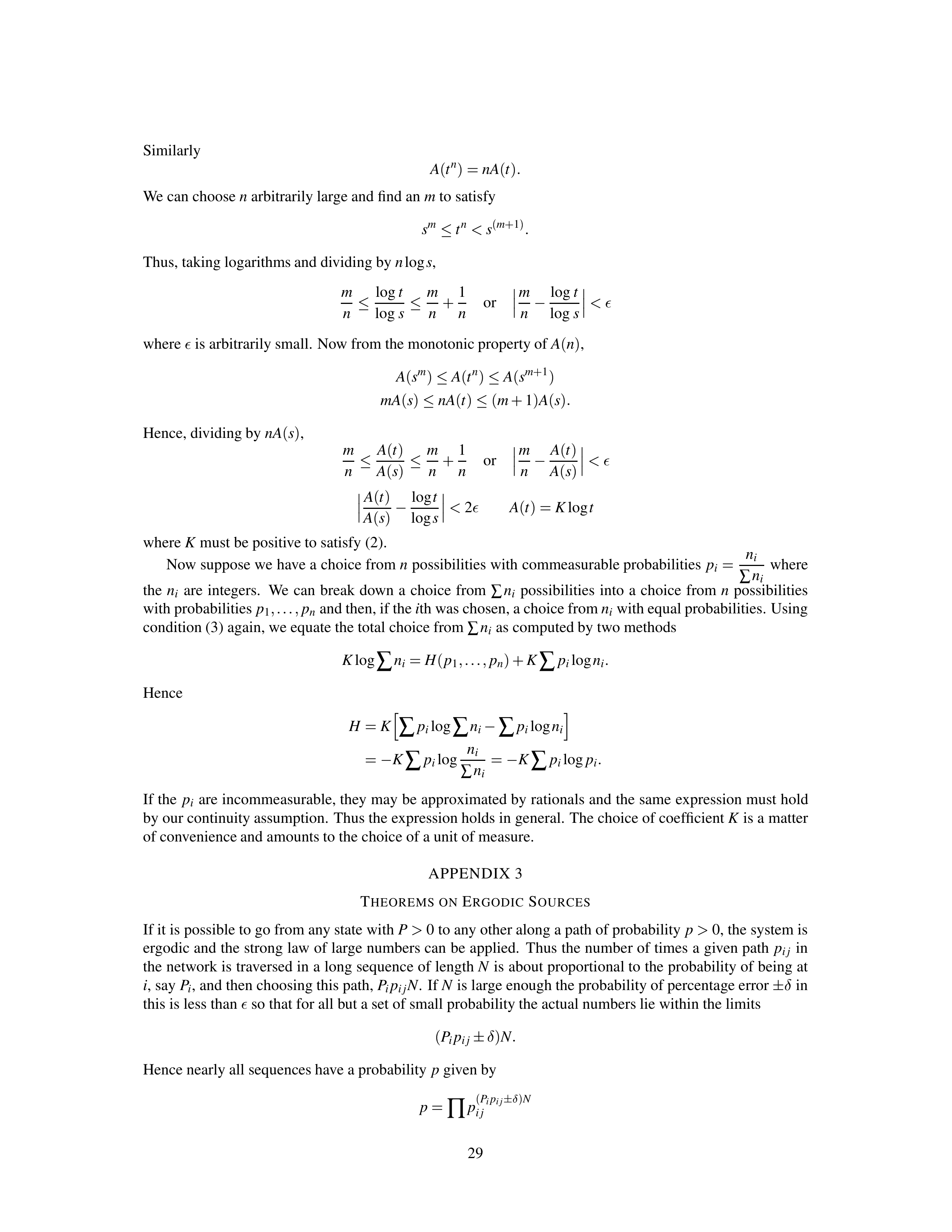 Mathematical Theory of Communication Research Paper by Claude E. Shannon — page 29