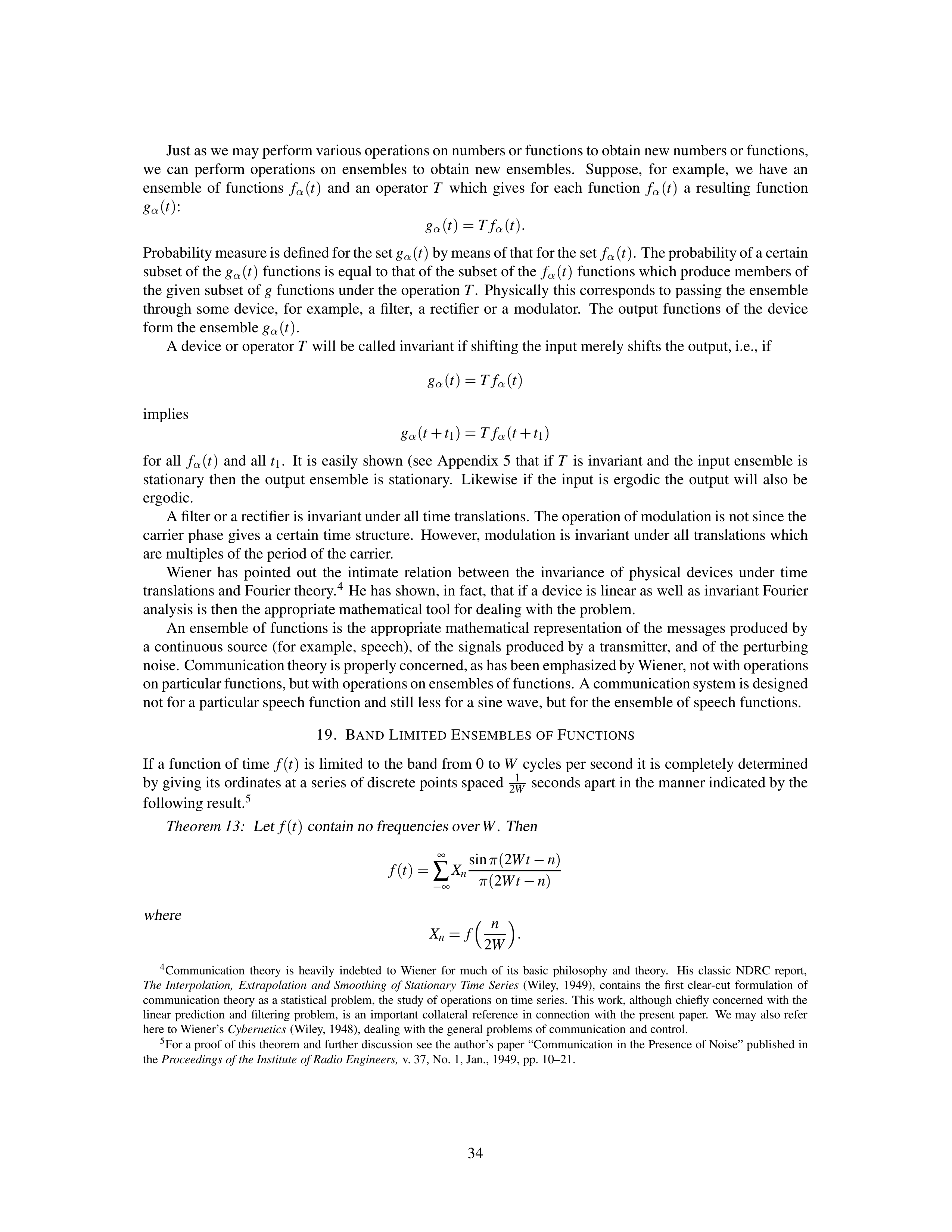 Mathematical Theory of Communication Research Paper by Claude E. Shannon — page 34