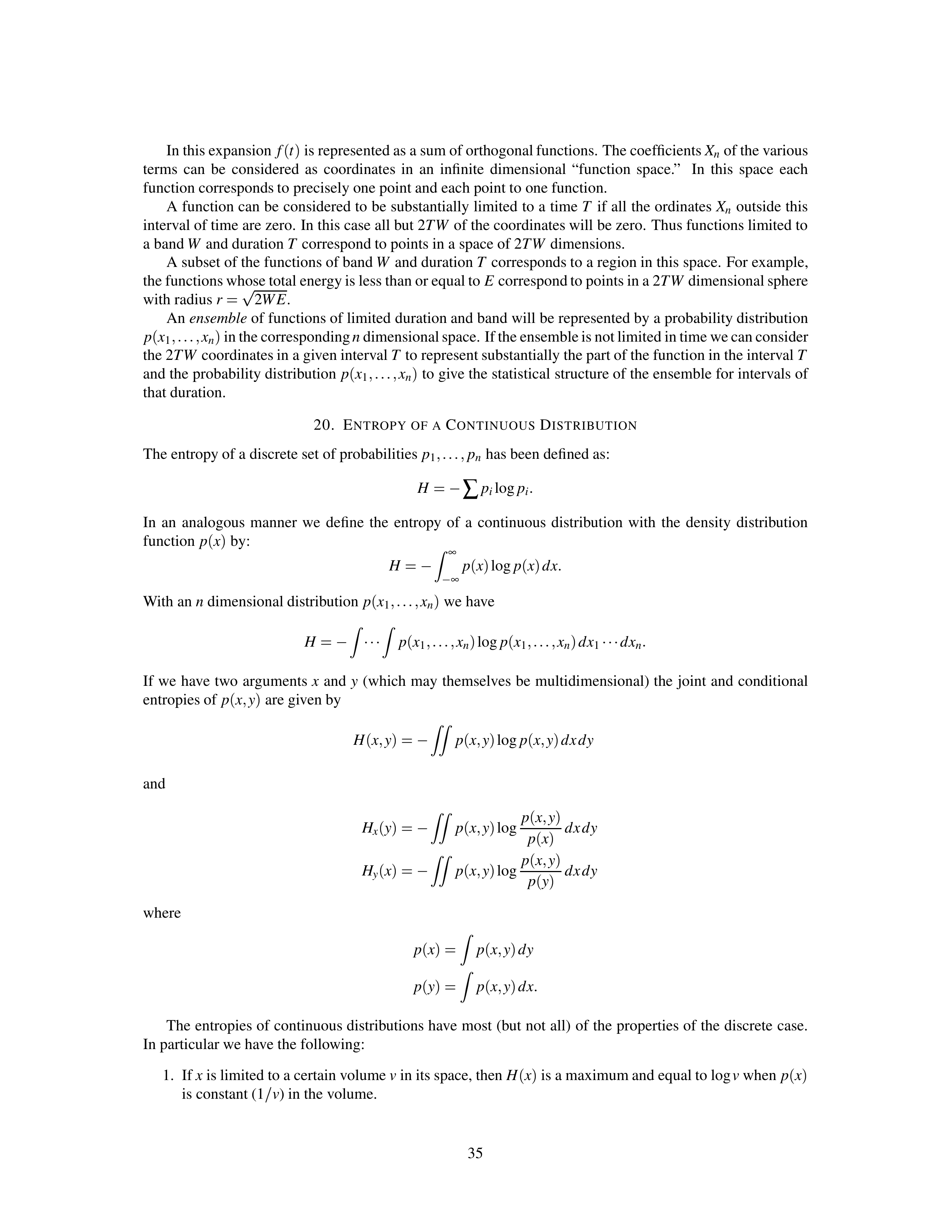 Mathematical Theory of Communication Research Paper by Claude E. Shannon — page 35