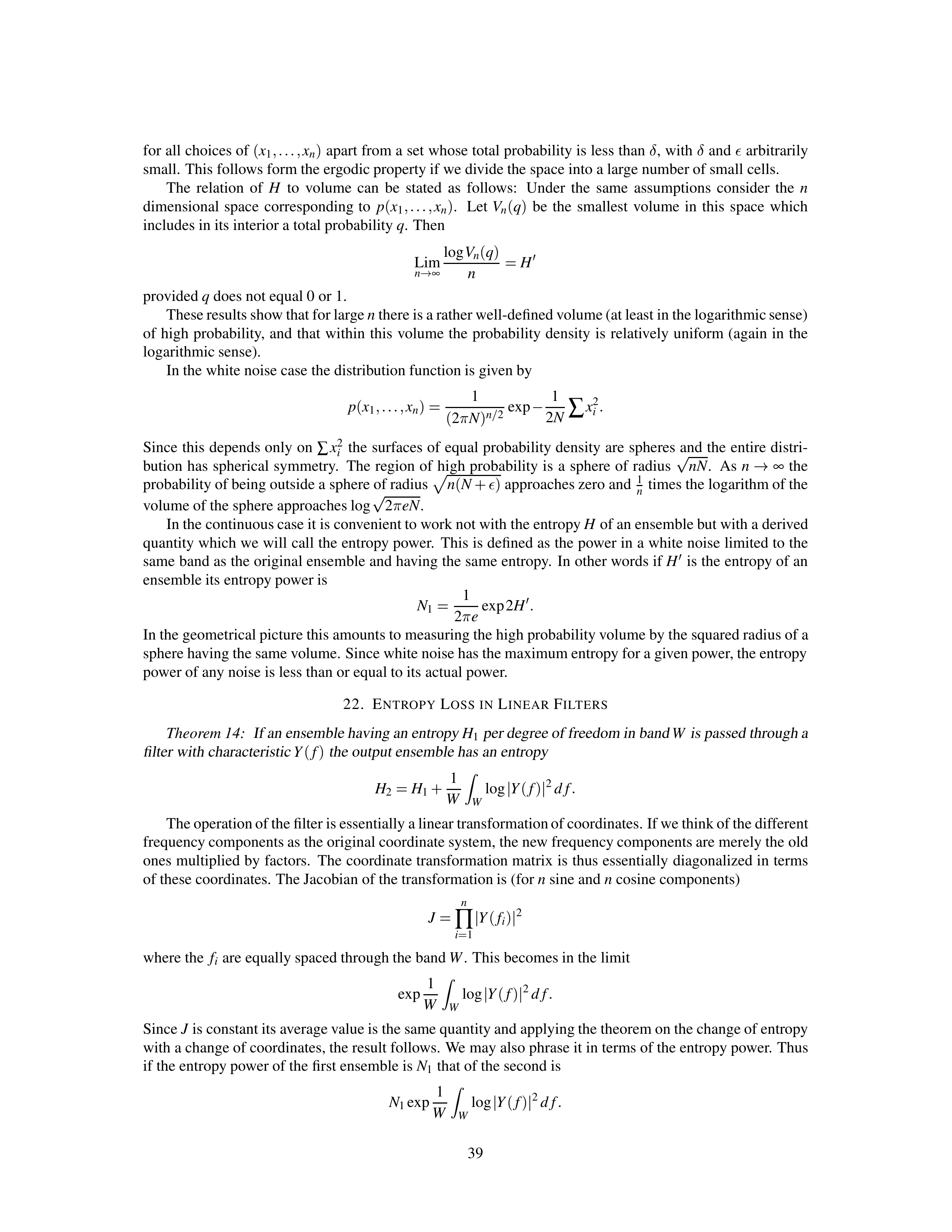 Mathematical Theory of Communication Research Paper by Claude E. Shannon — page 39