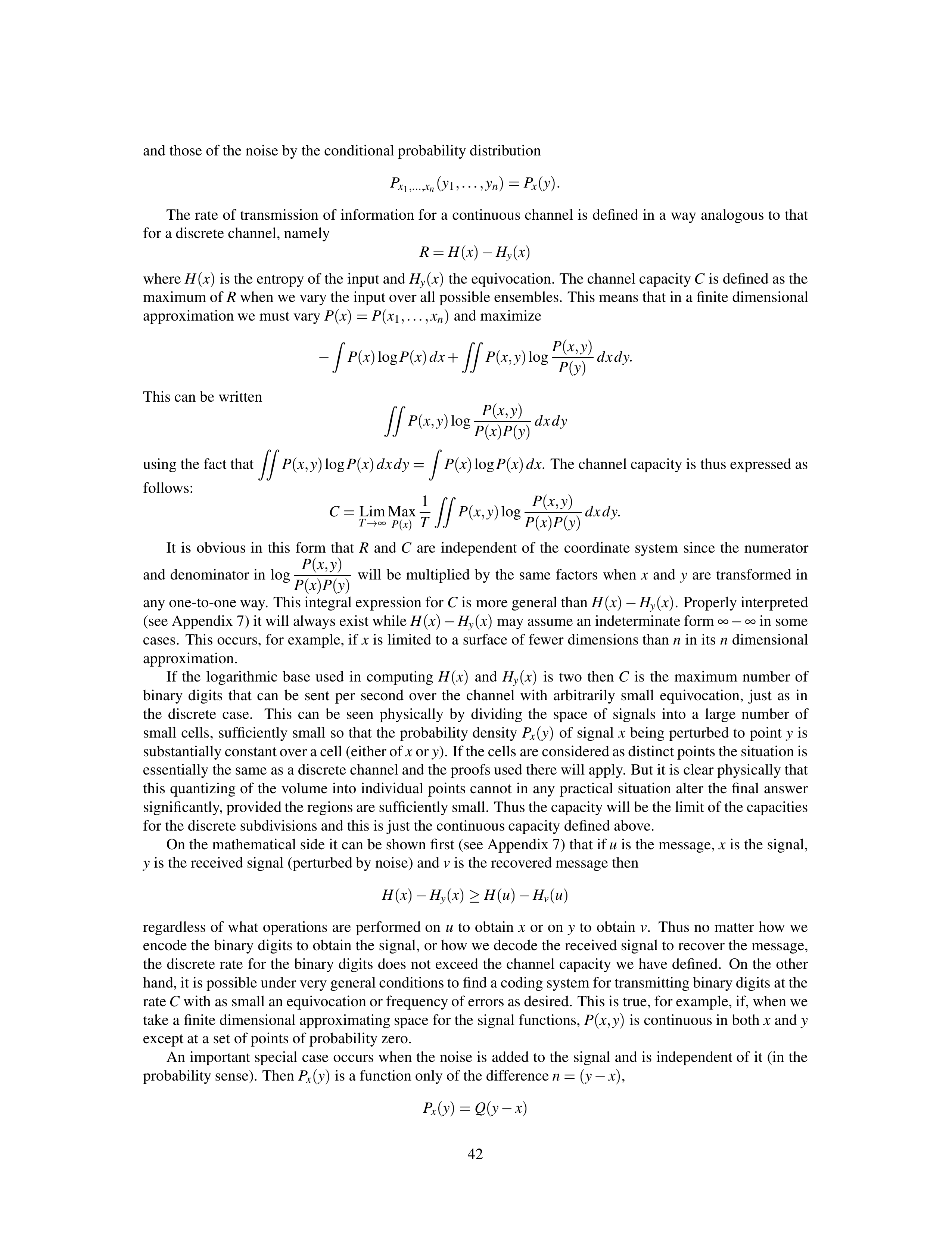 Mathematical Theory of Communication Research Paper by Claude E. Shannon — page 42