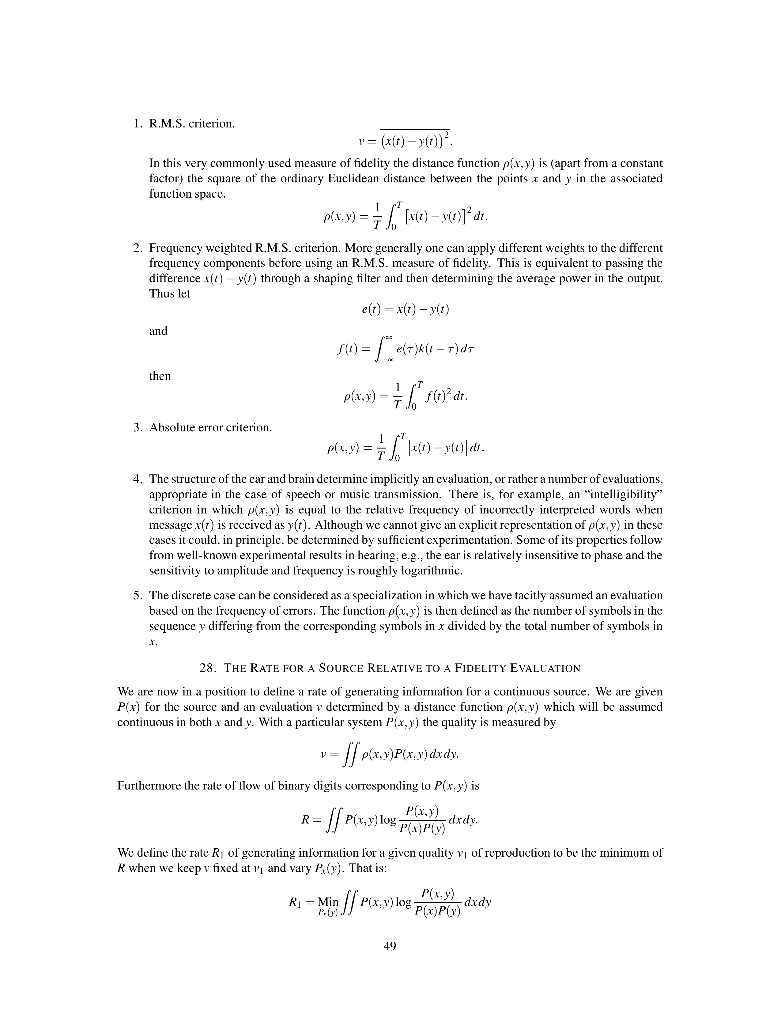 Mathematical Theory of Communication Research Paper by Claude E. Shannon — page 49