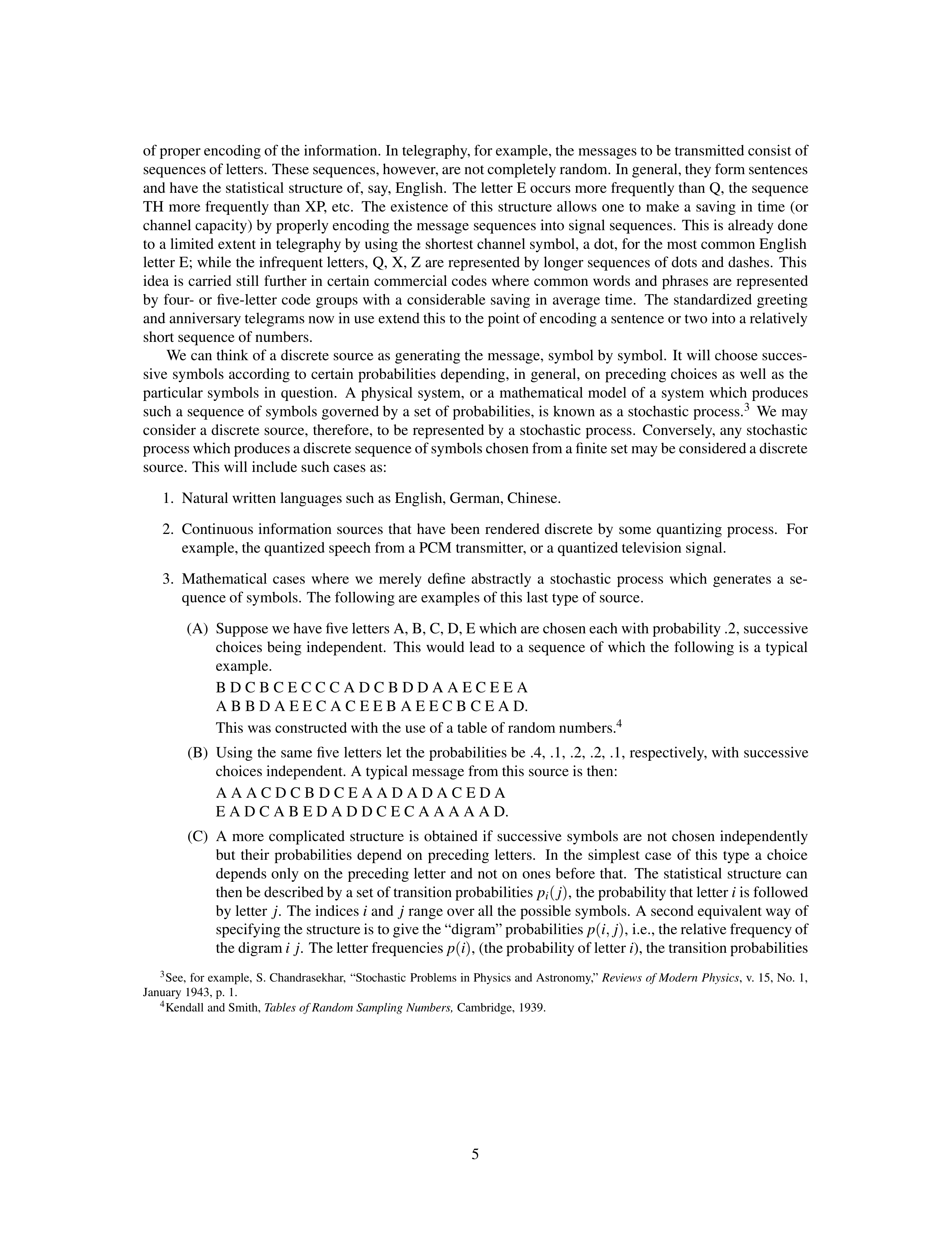 Mathematical Theory of Communication Research Paper by Claude E. Shannon — page 5