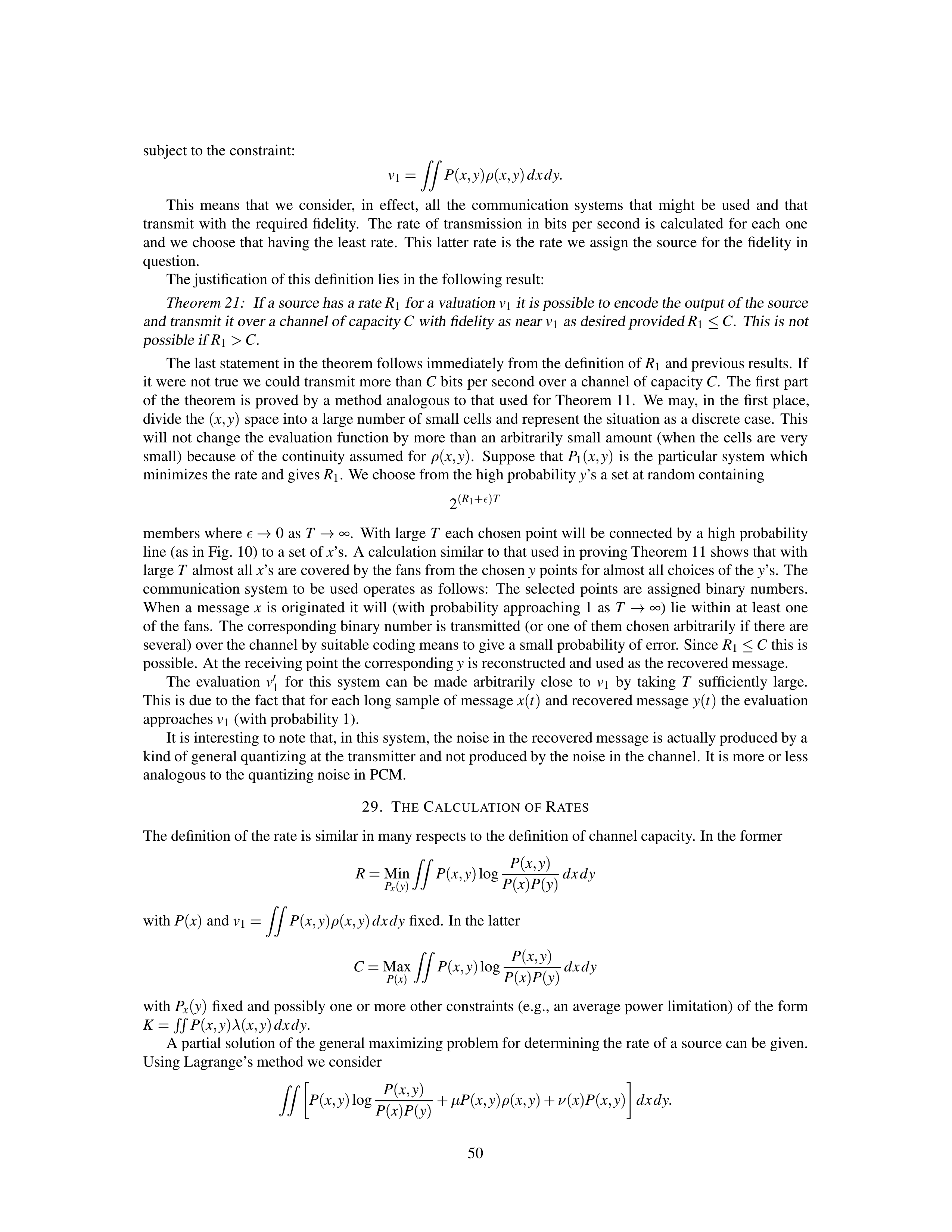 Mathematical Theory of Communication Research Paper by Claude E. Shannon — page 50