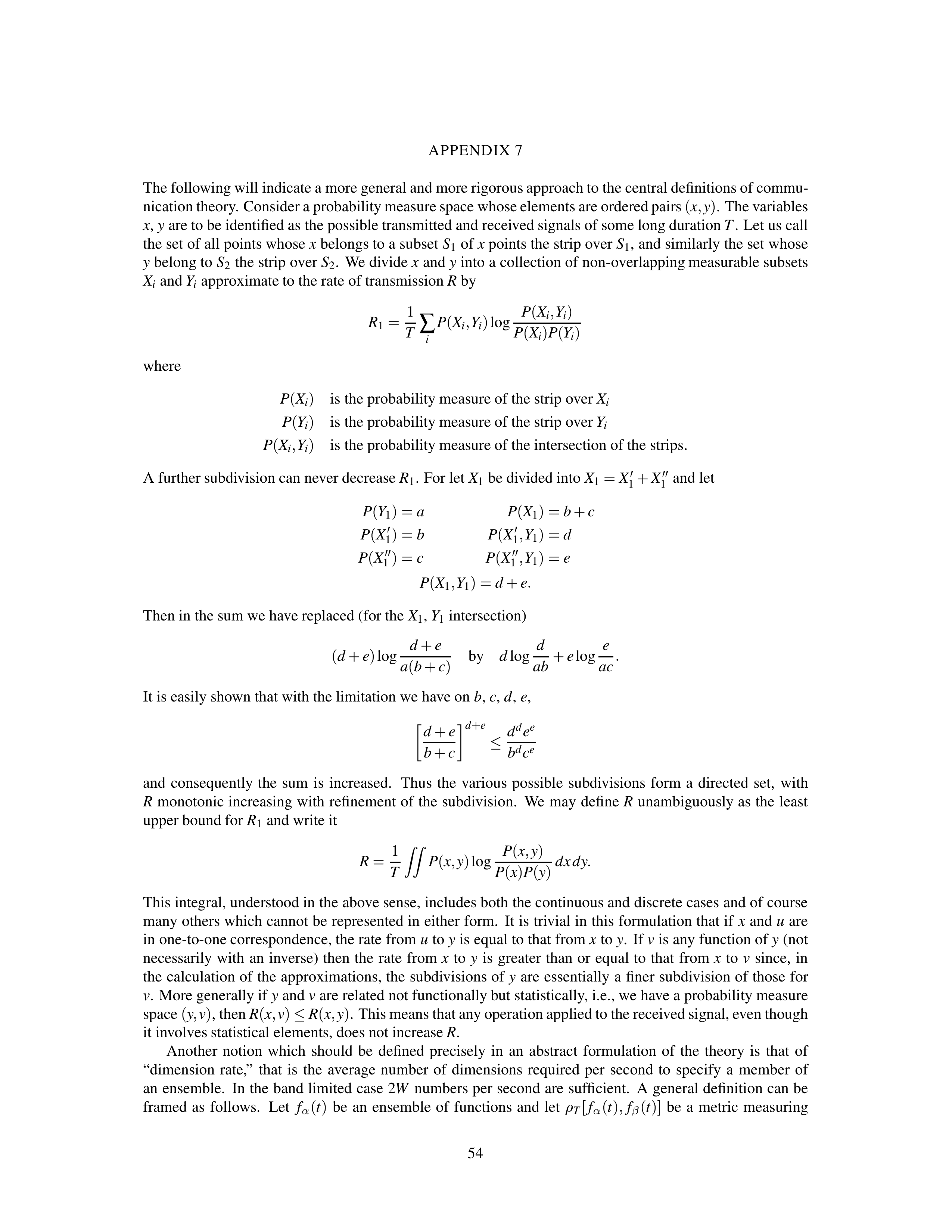 Mathematical Theory of Communication Research Paper by Claude E. Shannon — page 54