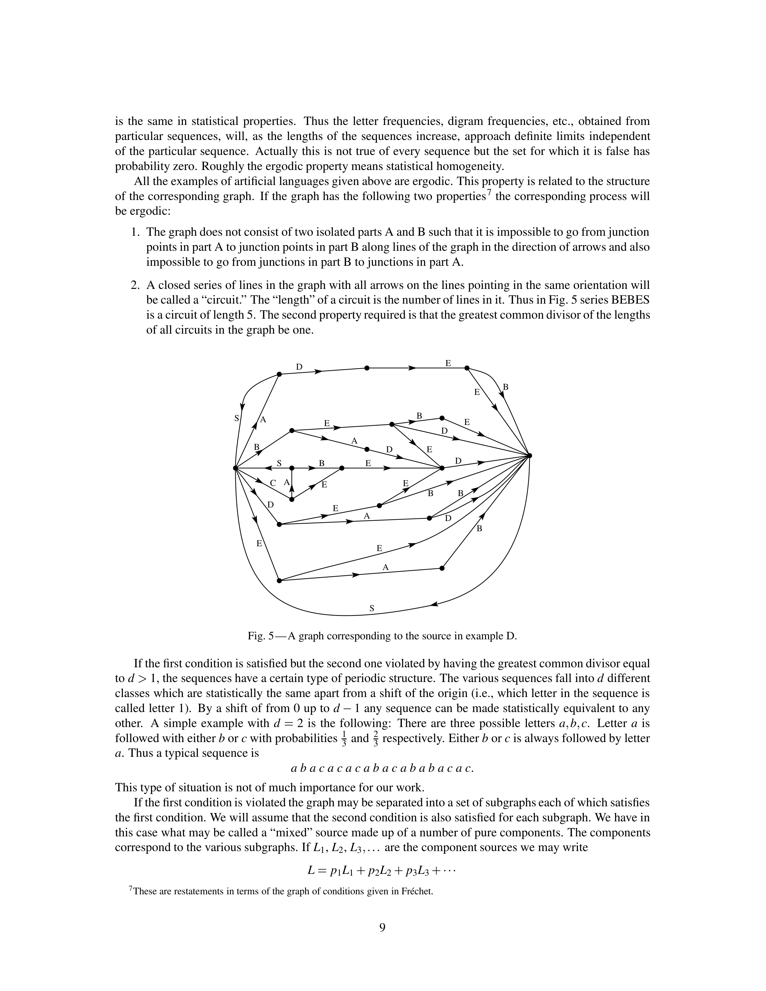 Mathematical Theory of Communication Research Paper by Claude E. Shannon — page 9
