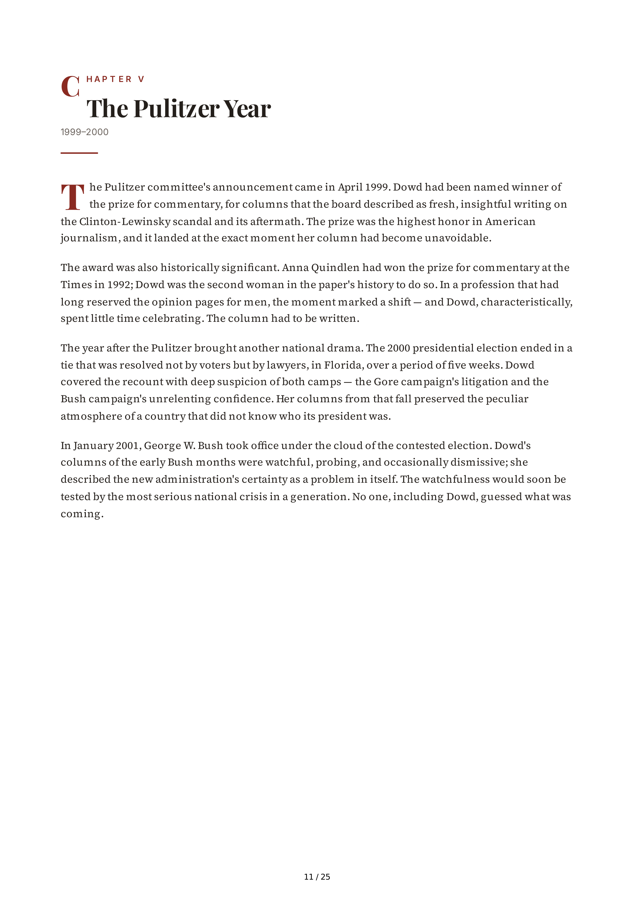 Maureen Dowd Bushworld Enter at Your Own Risk Biography — page 11