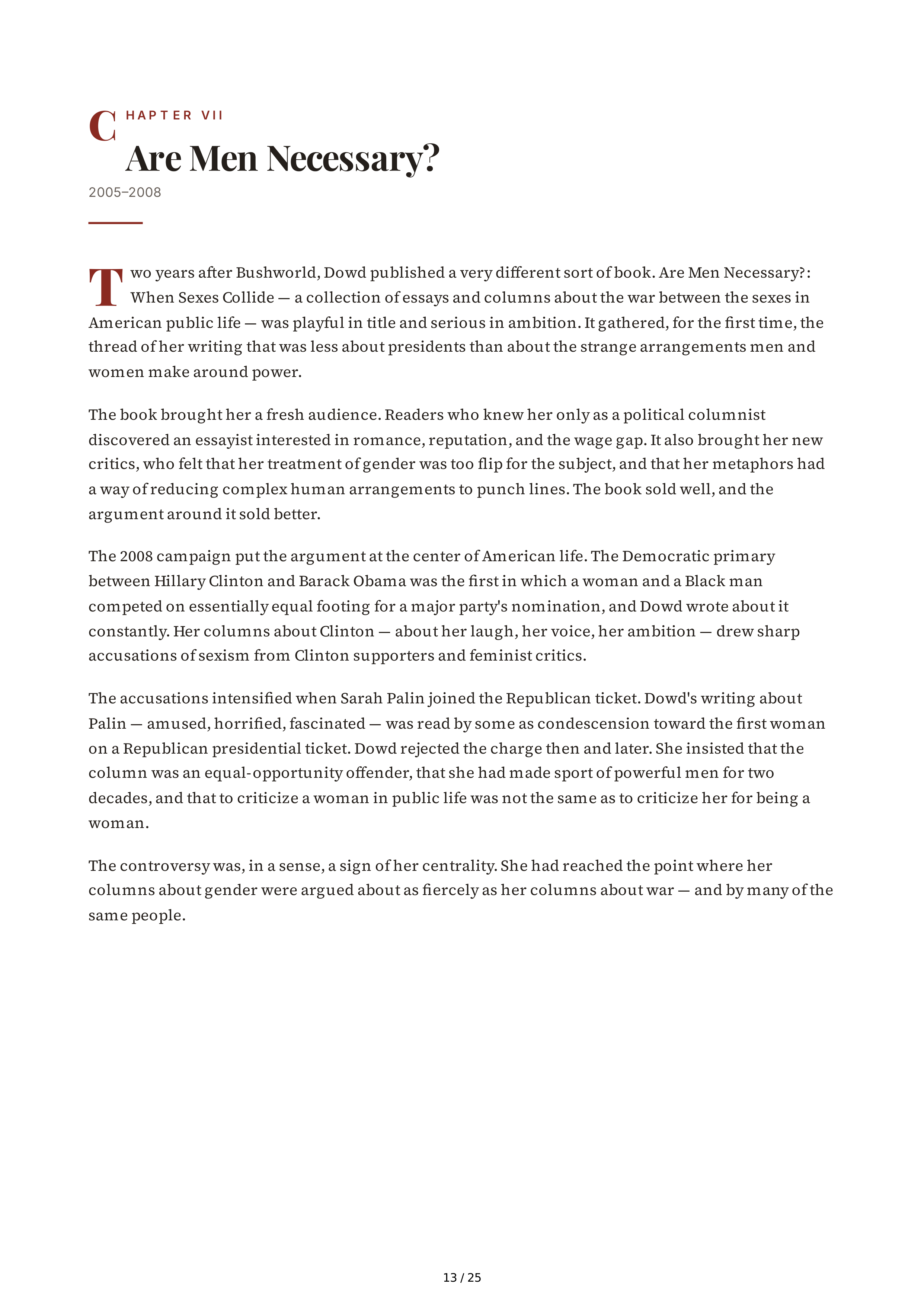 Maureen Dowd Bushworld Enter at Your Own Risk Biography — page 13