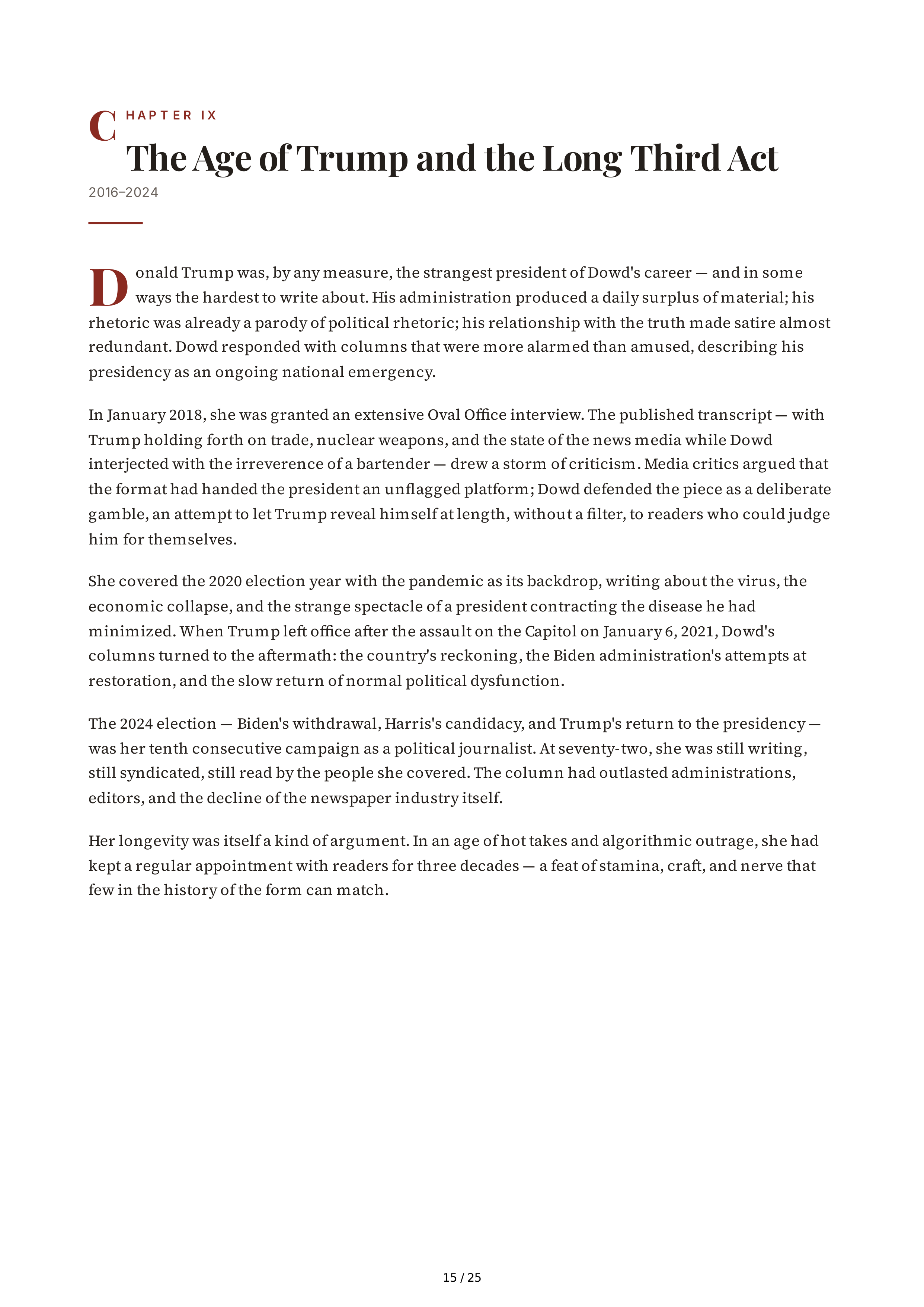 Maureen Dowd Bushworld Enter at Your Own Risk Biography — page 15