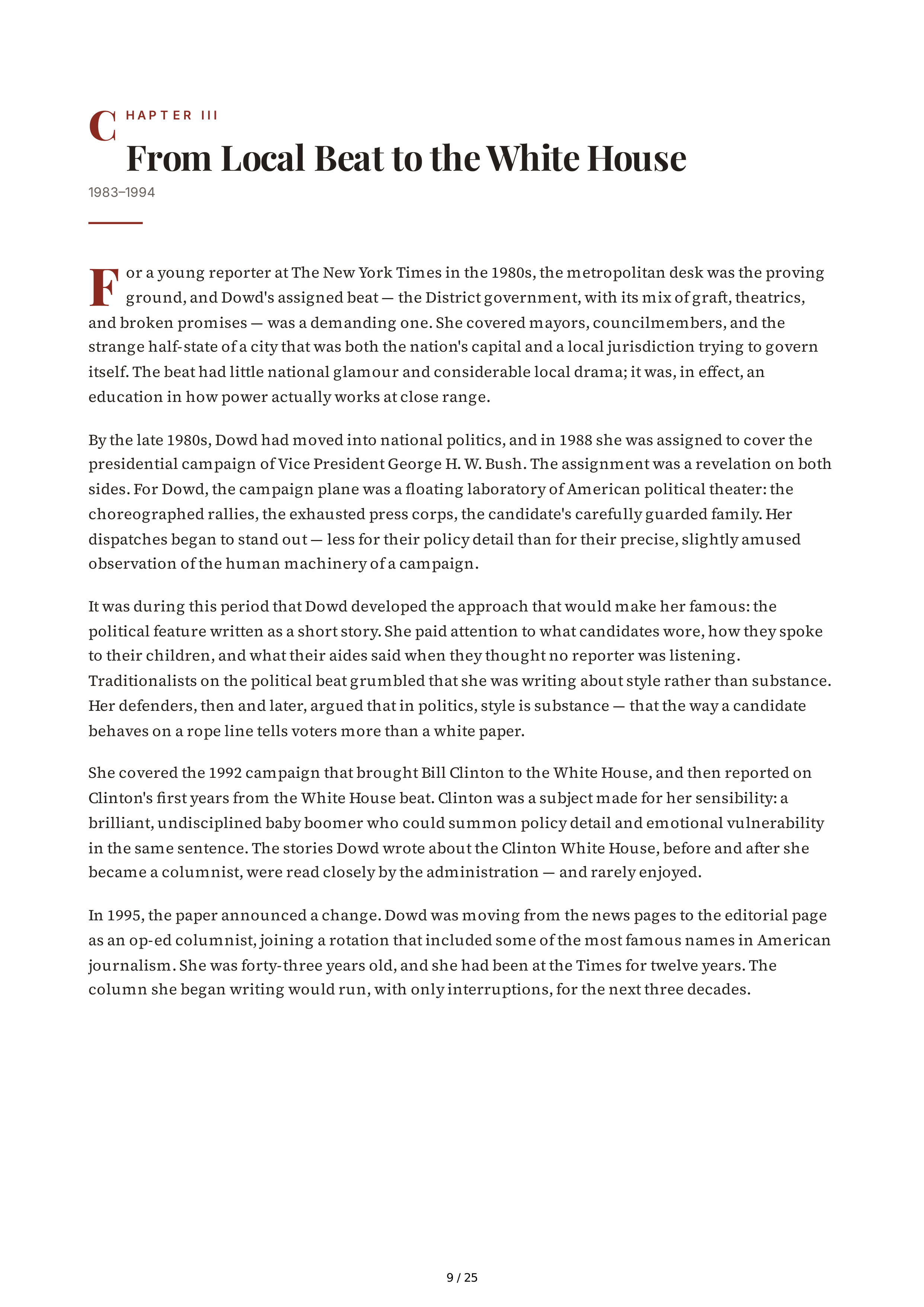 Maureen Dowd Bushworld Enter at Your Own Risk Biography — page 9