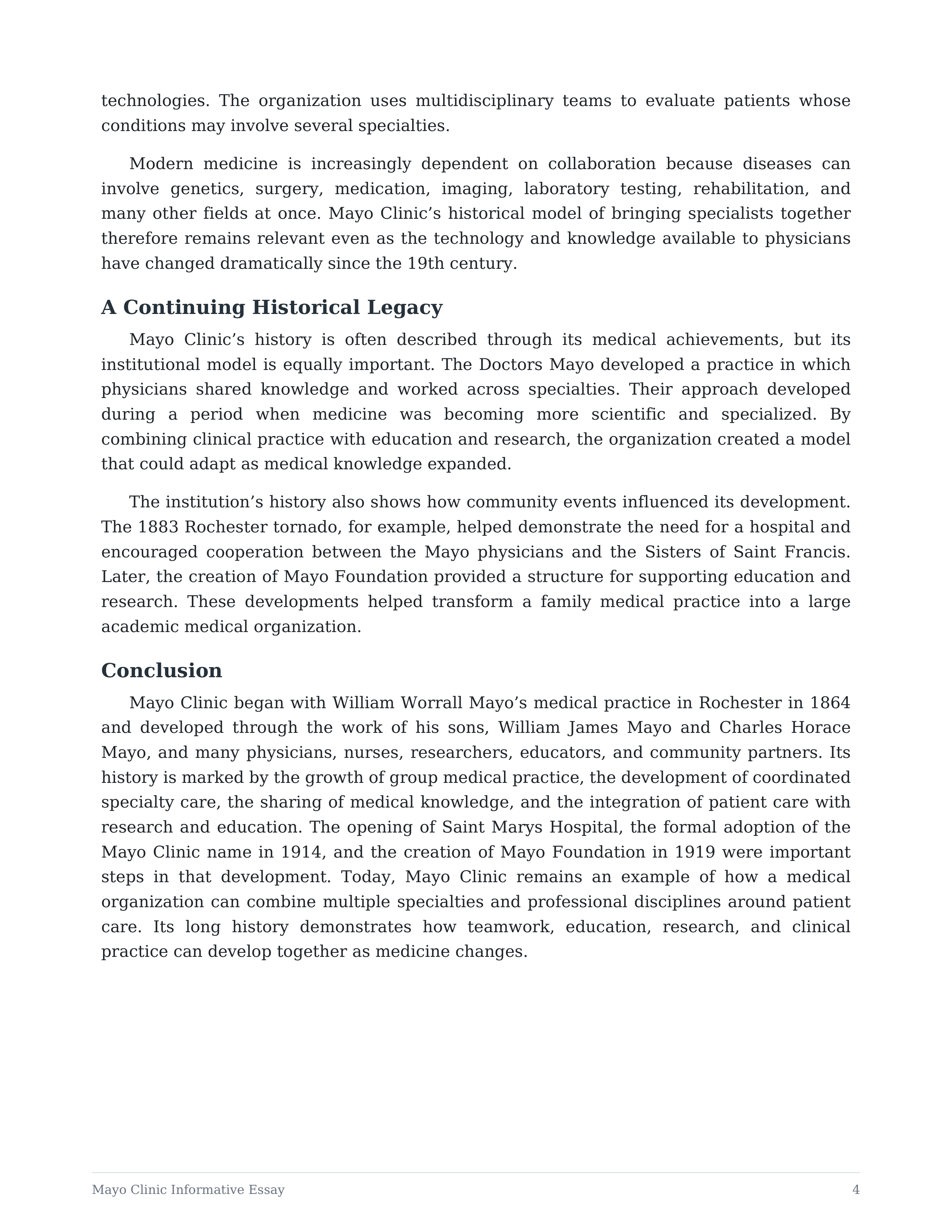 Mayo Clinic Informative Essay — page 4