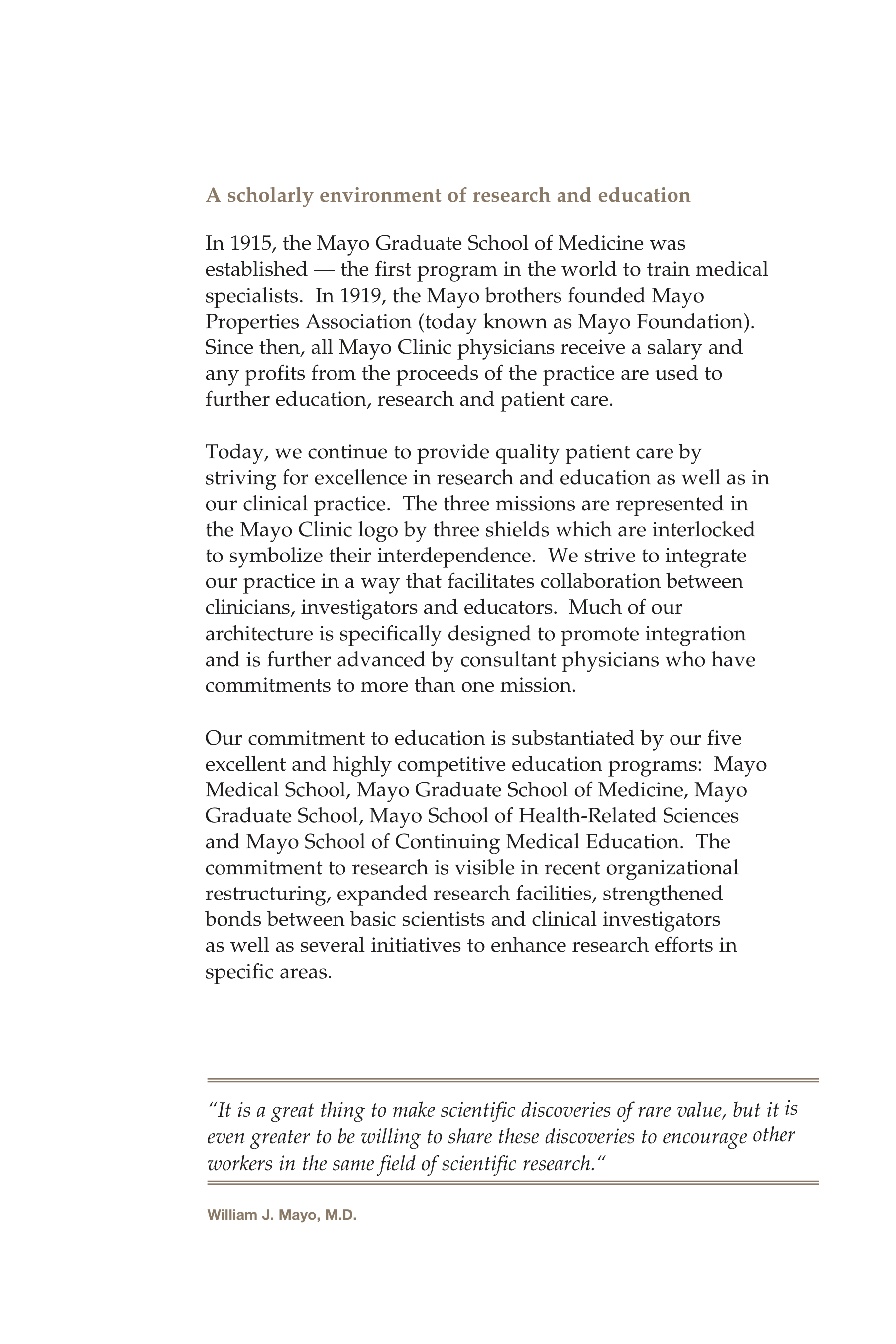 Mayo Clinic Model of Care Guide — page 15