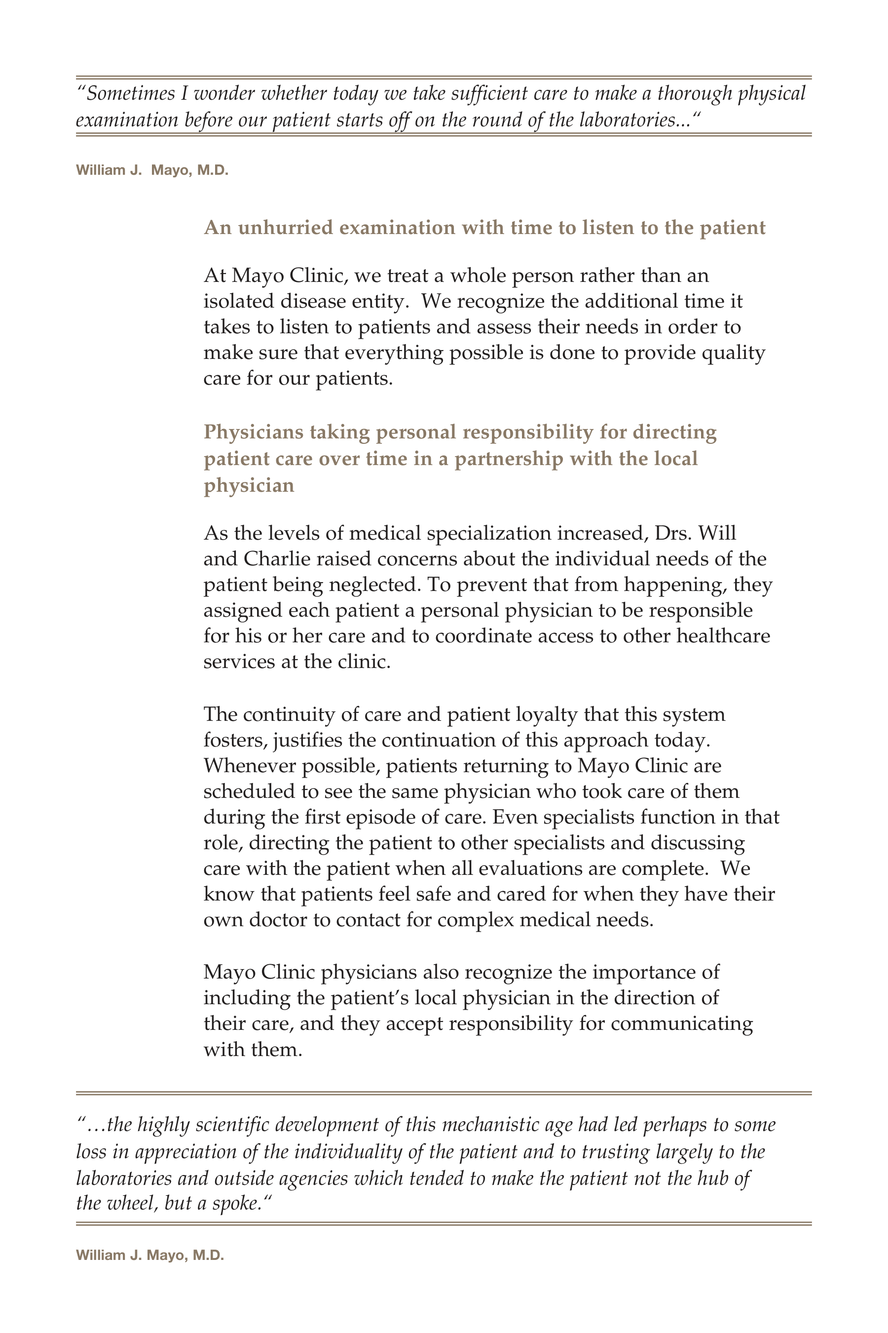 Mayo Clinic Model of Care Guide — page 9