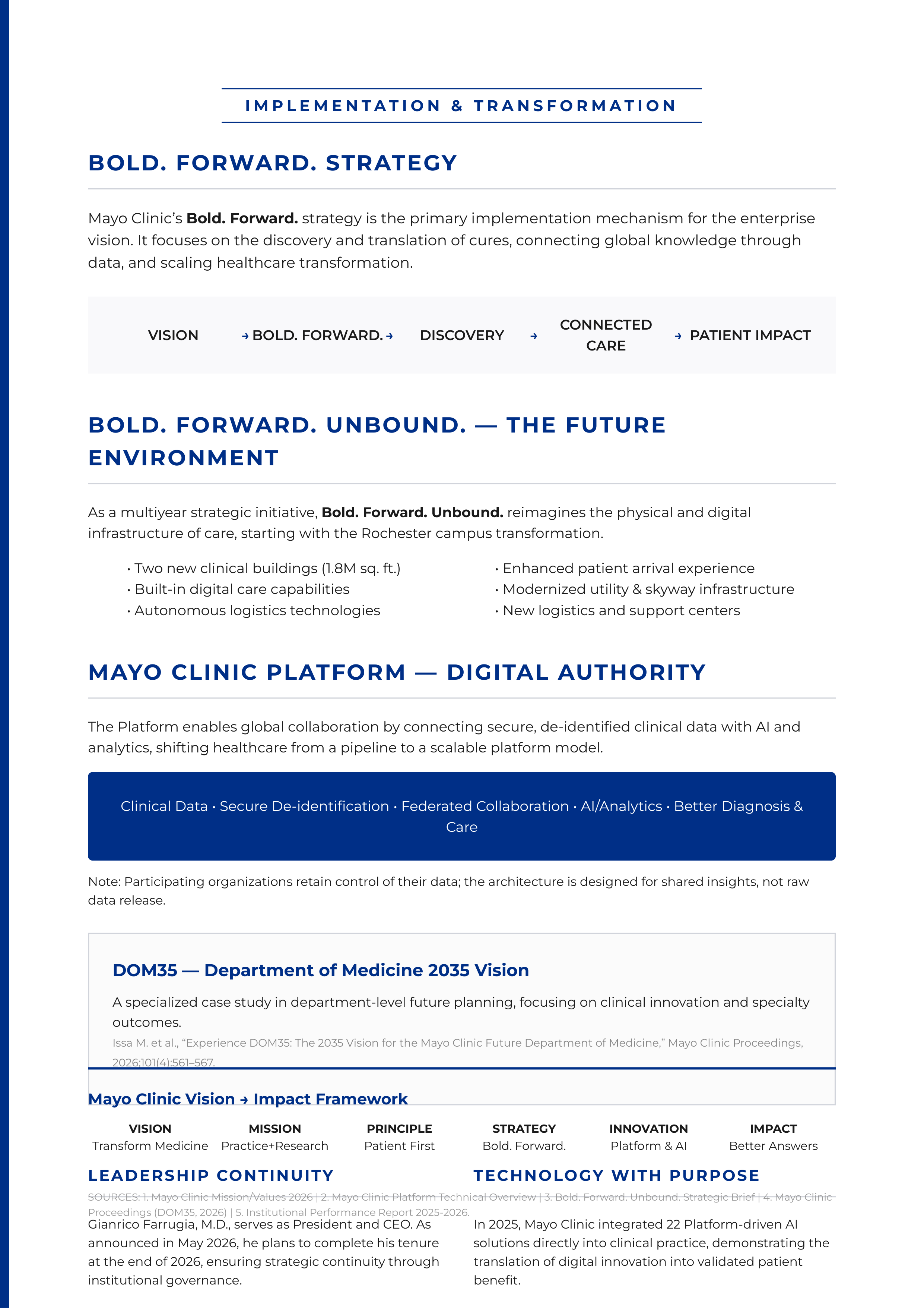 Mayo Clinic Vision Statement — page 2