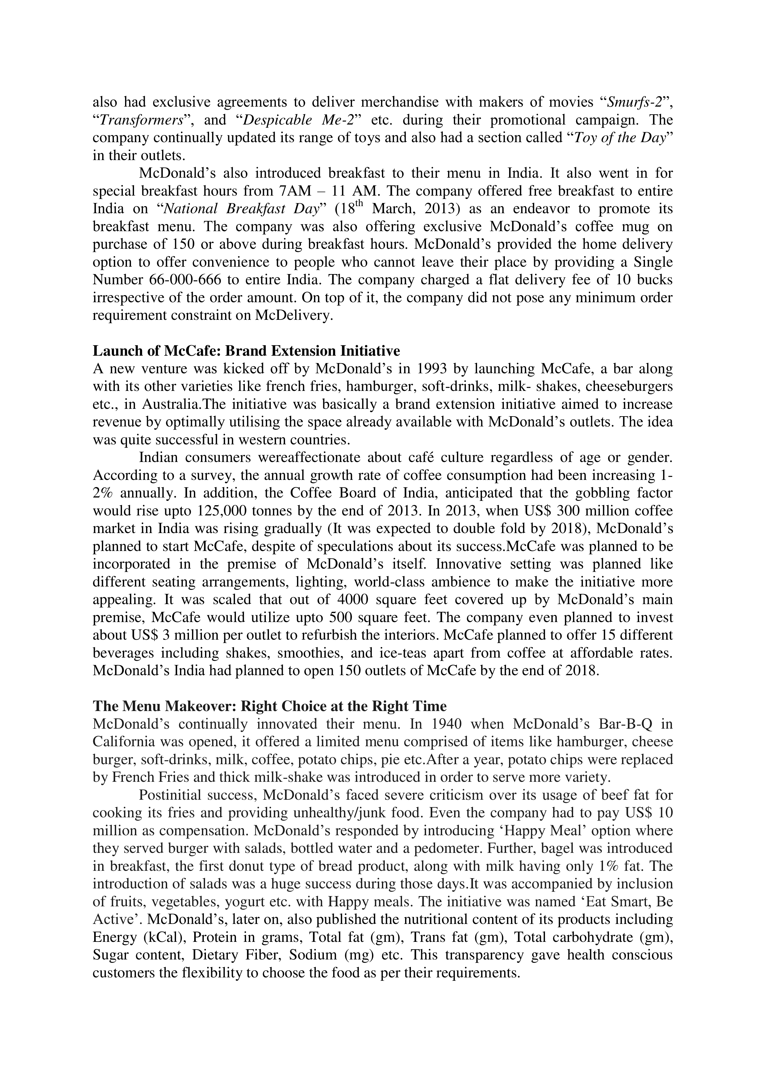 McDonalds Case Study — page 6
