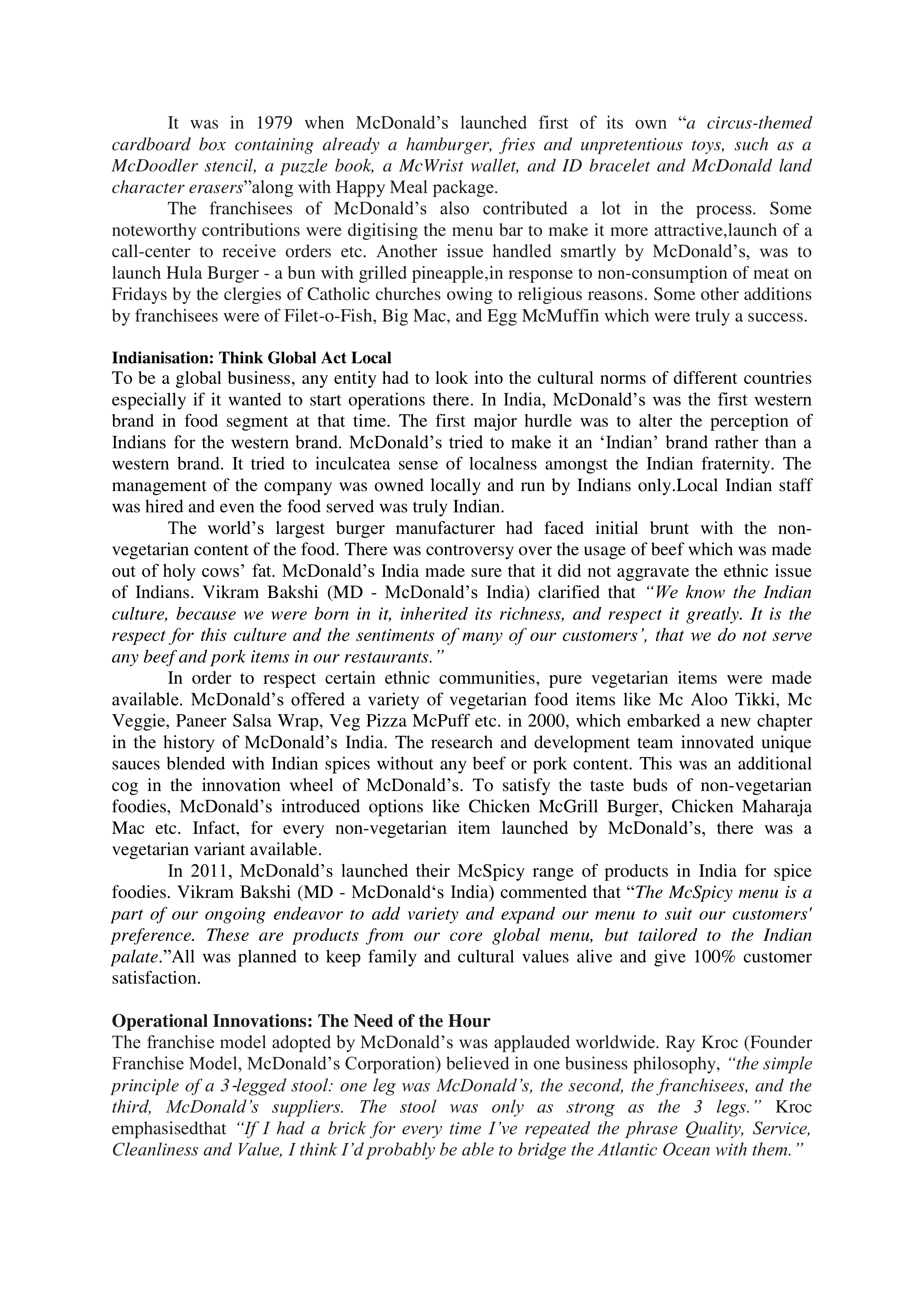 McDonalds Case Study — page 7