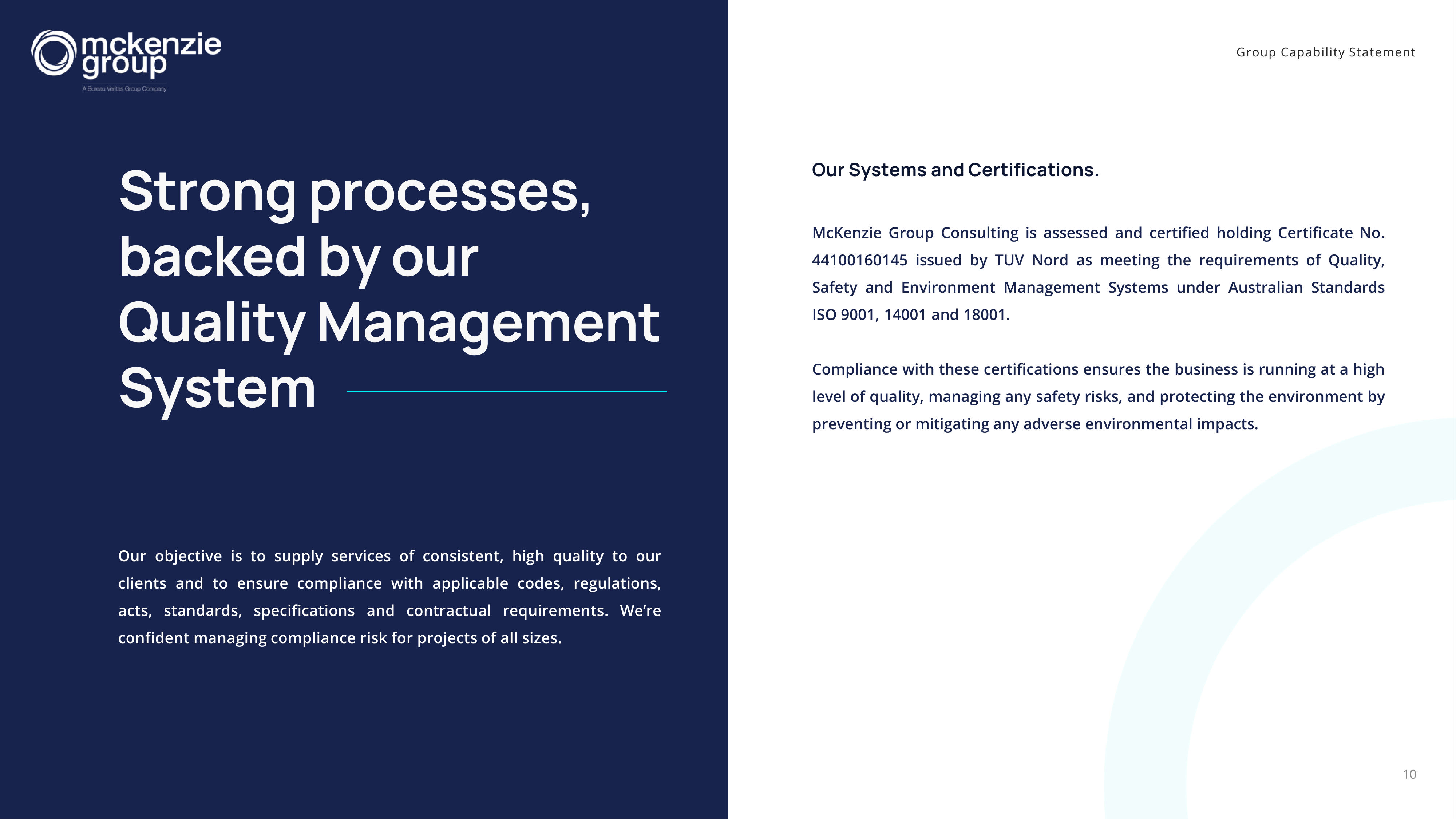 McKenzie Group Capability Statement — page 10