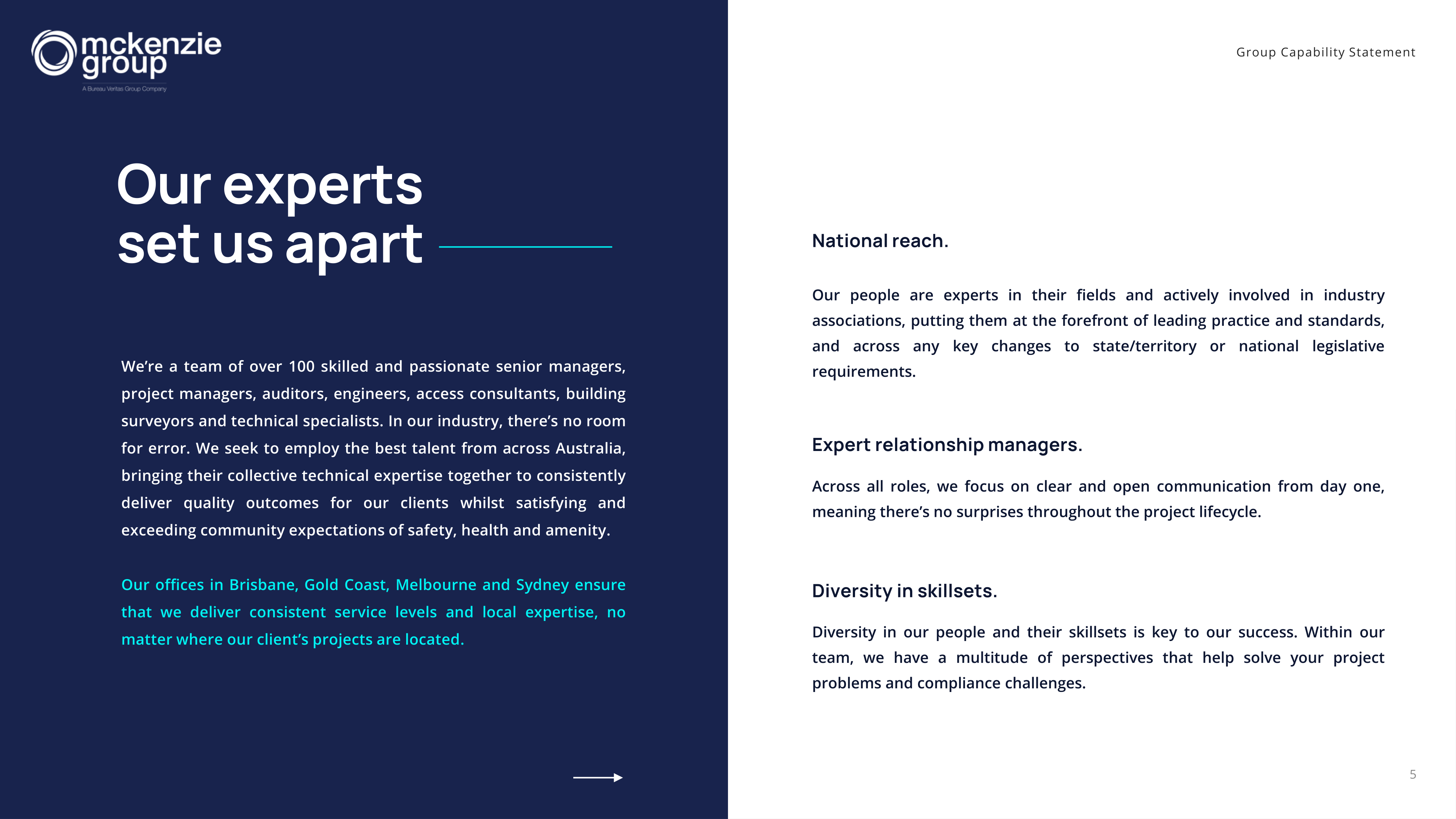 McKenzie Group Capability Statement — page 5