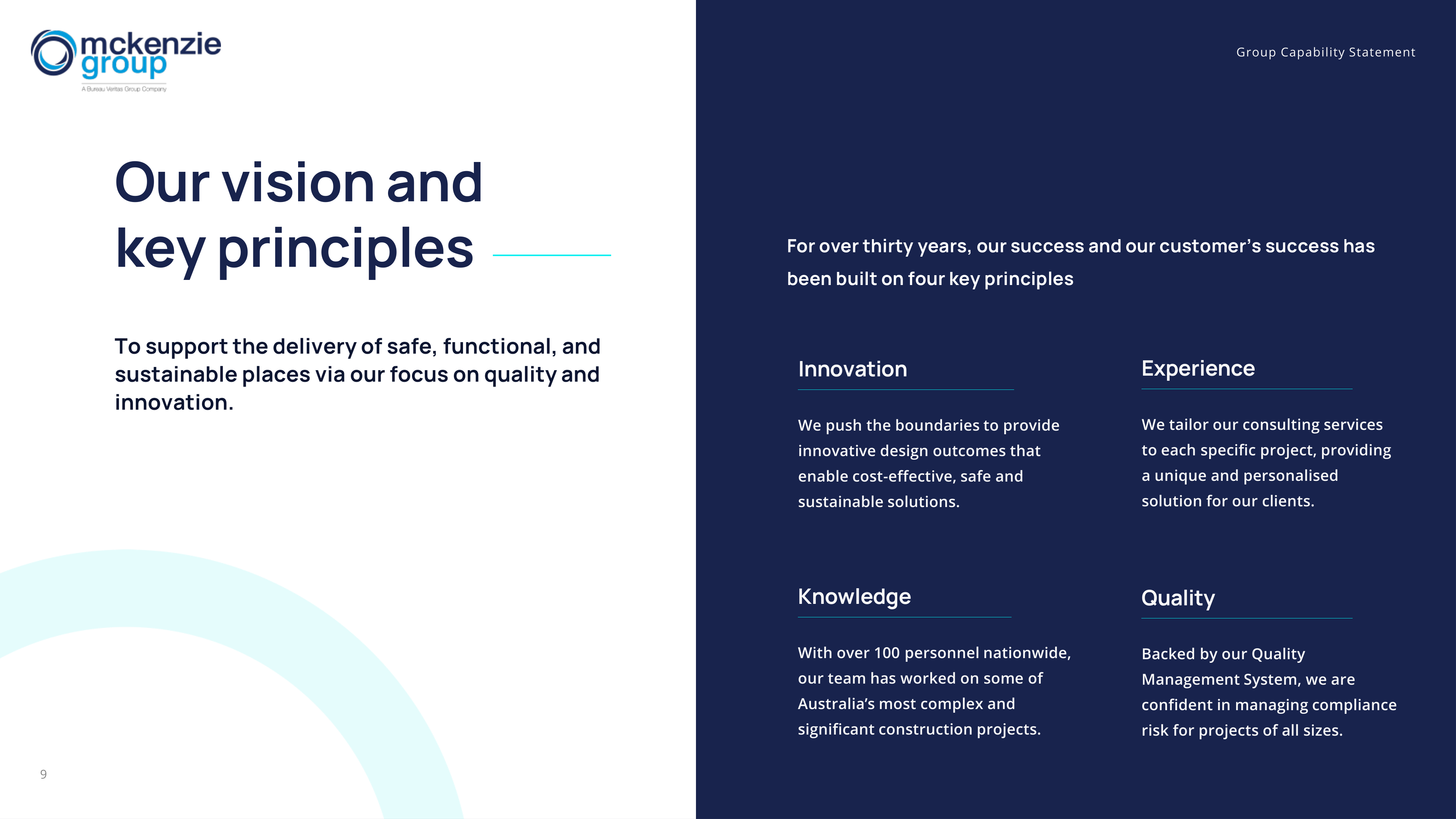 McKenzie Group Capability Statement — page 9
