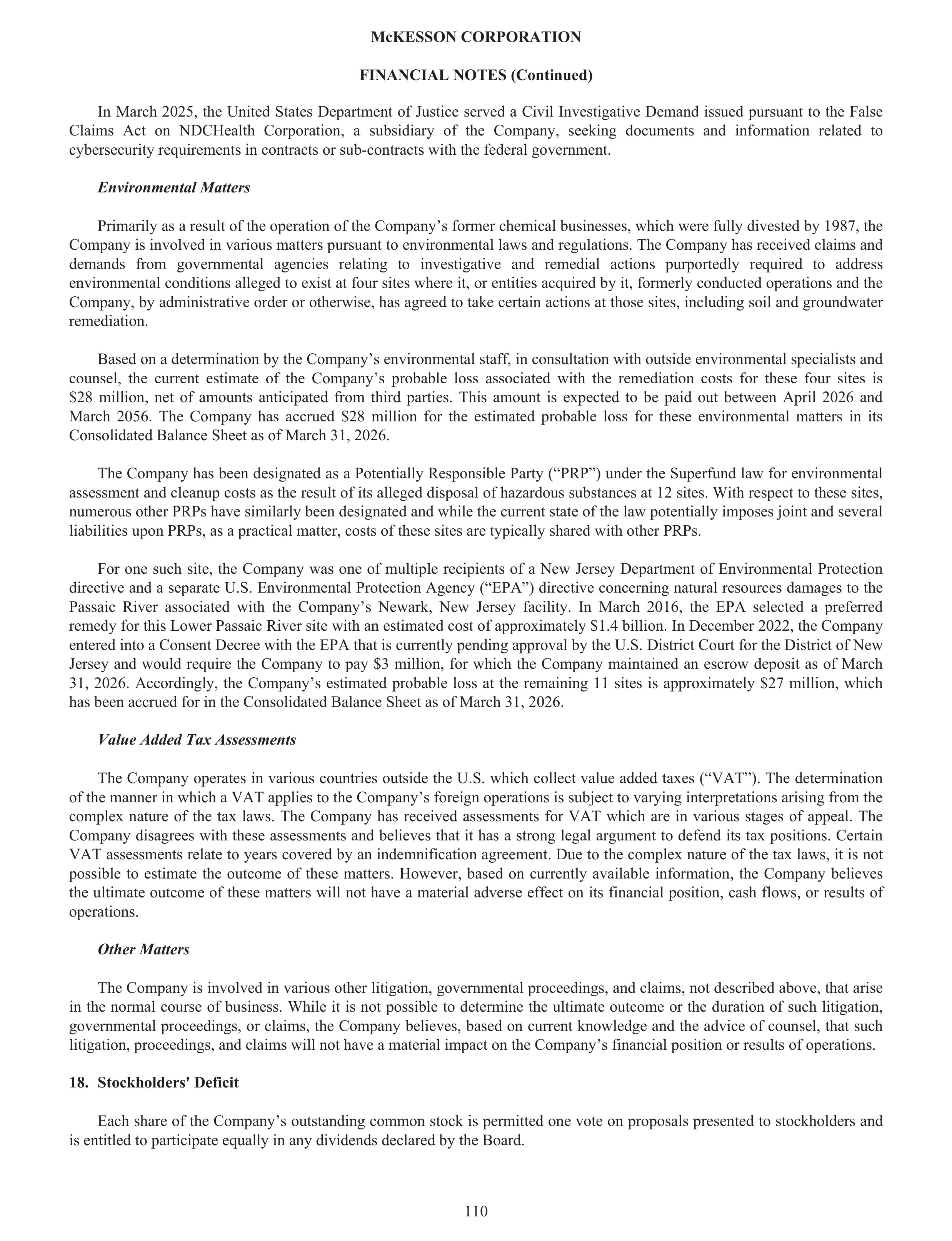 McKesson Annual Report — page 116