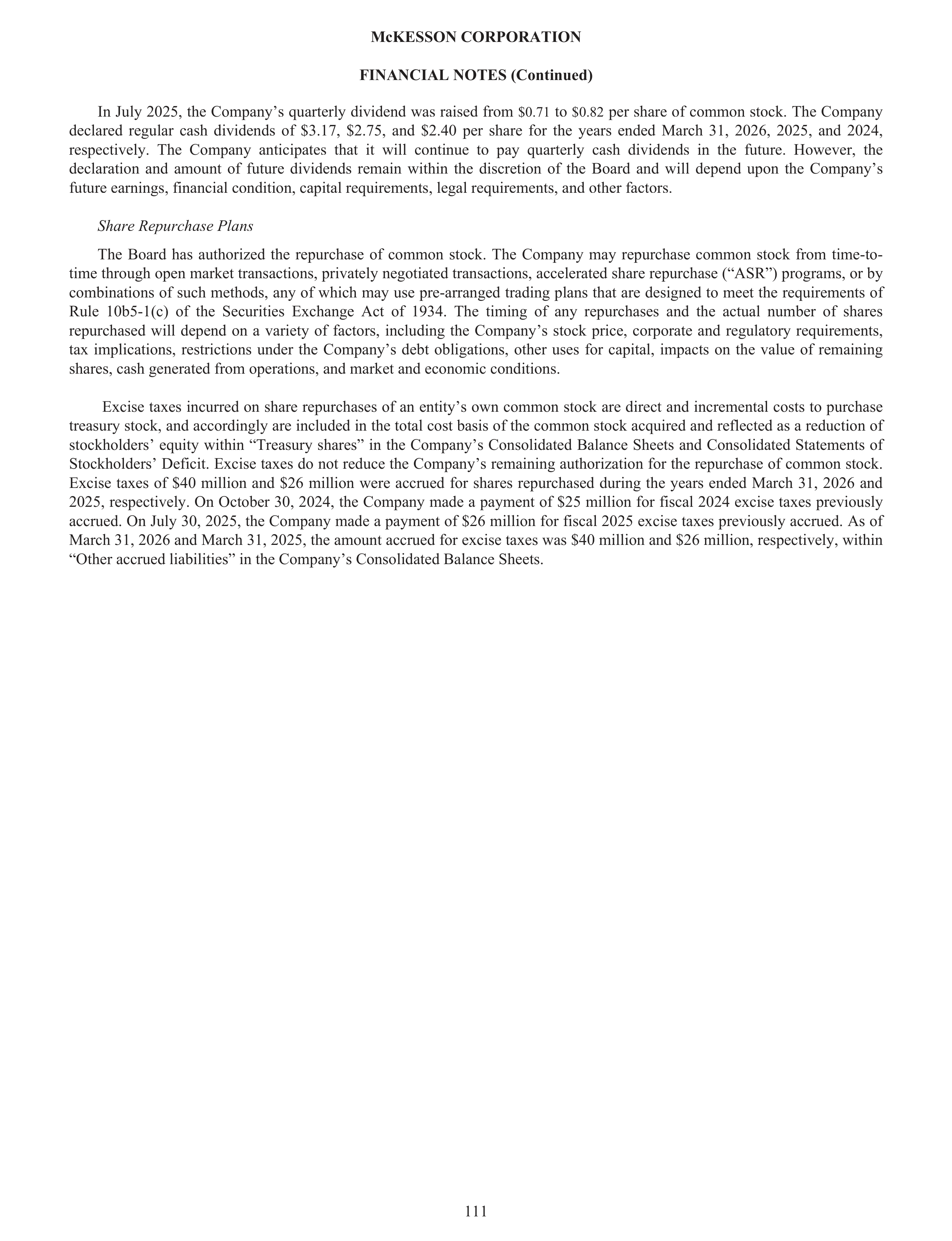 McKesson Annual Report — page 117