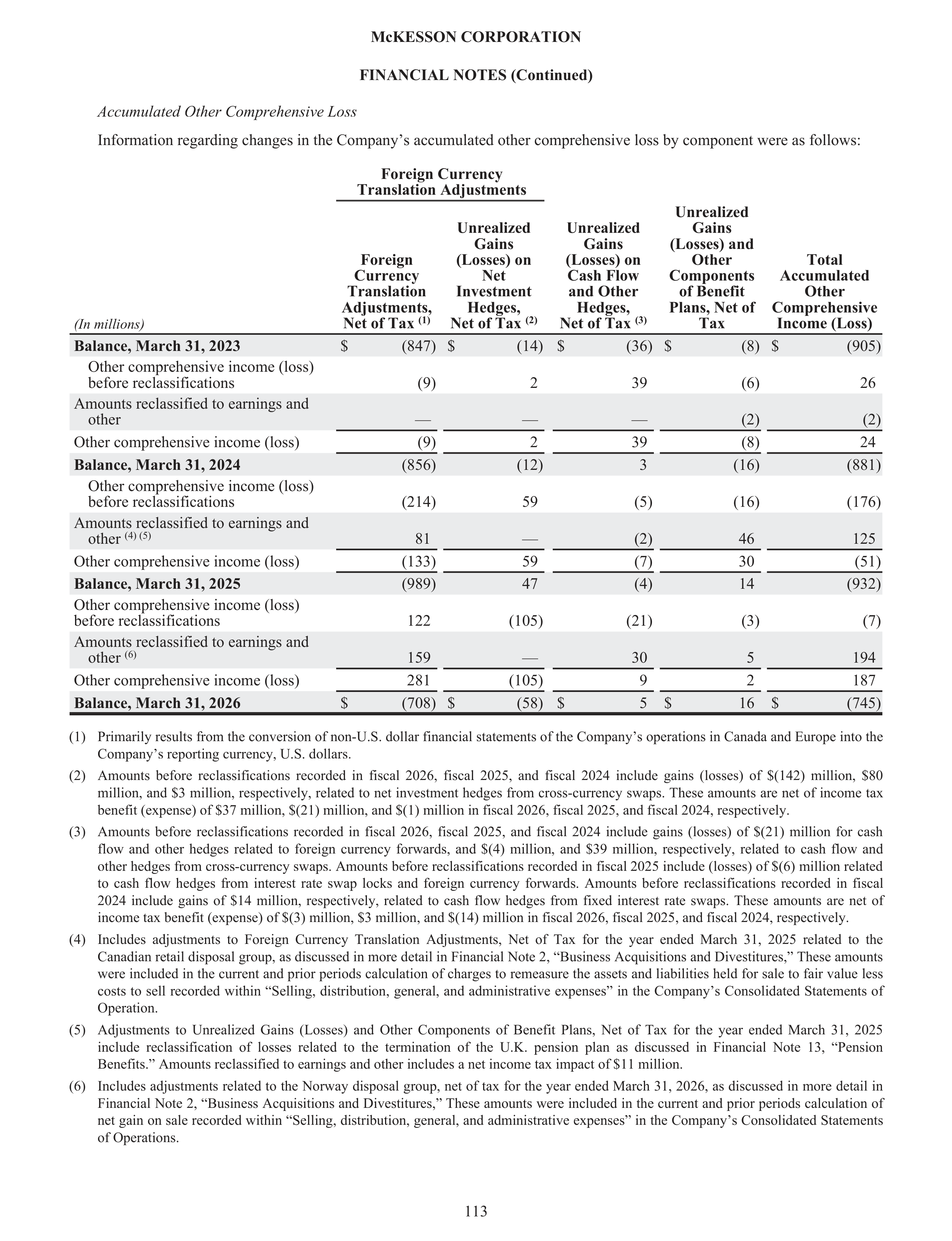 McKesson Annual Report — page 119