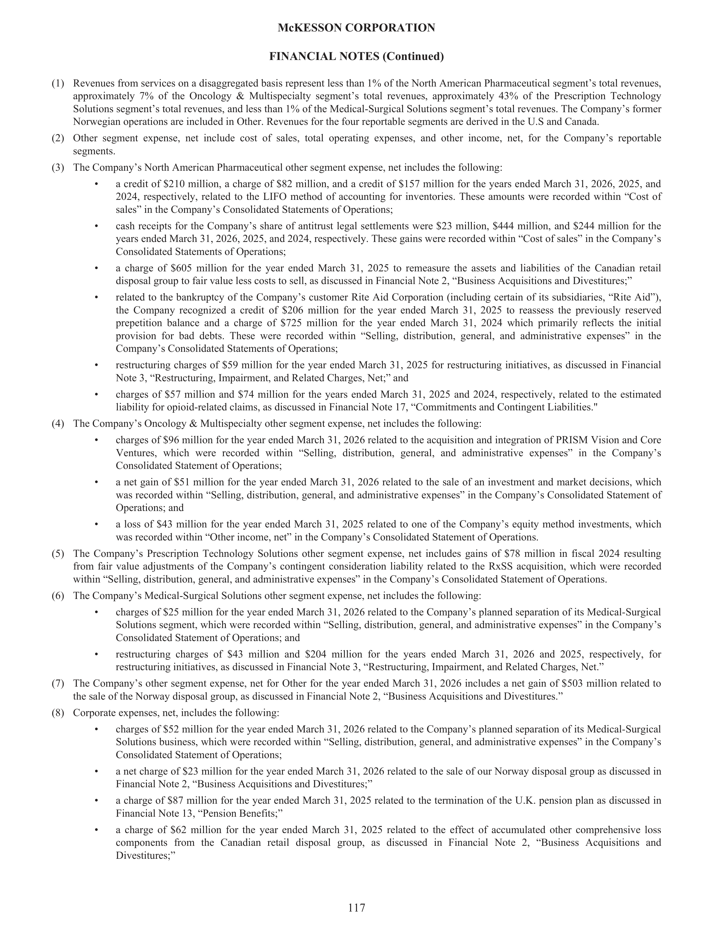 McKesson Annual Report — page 123