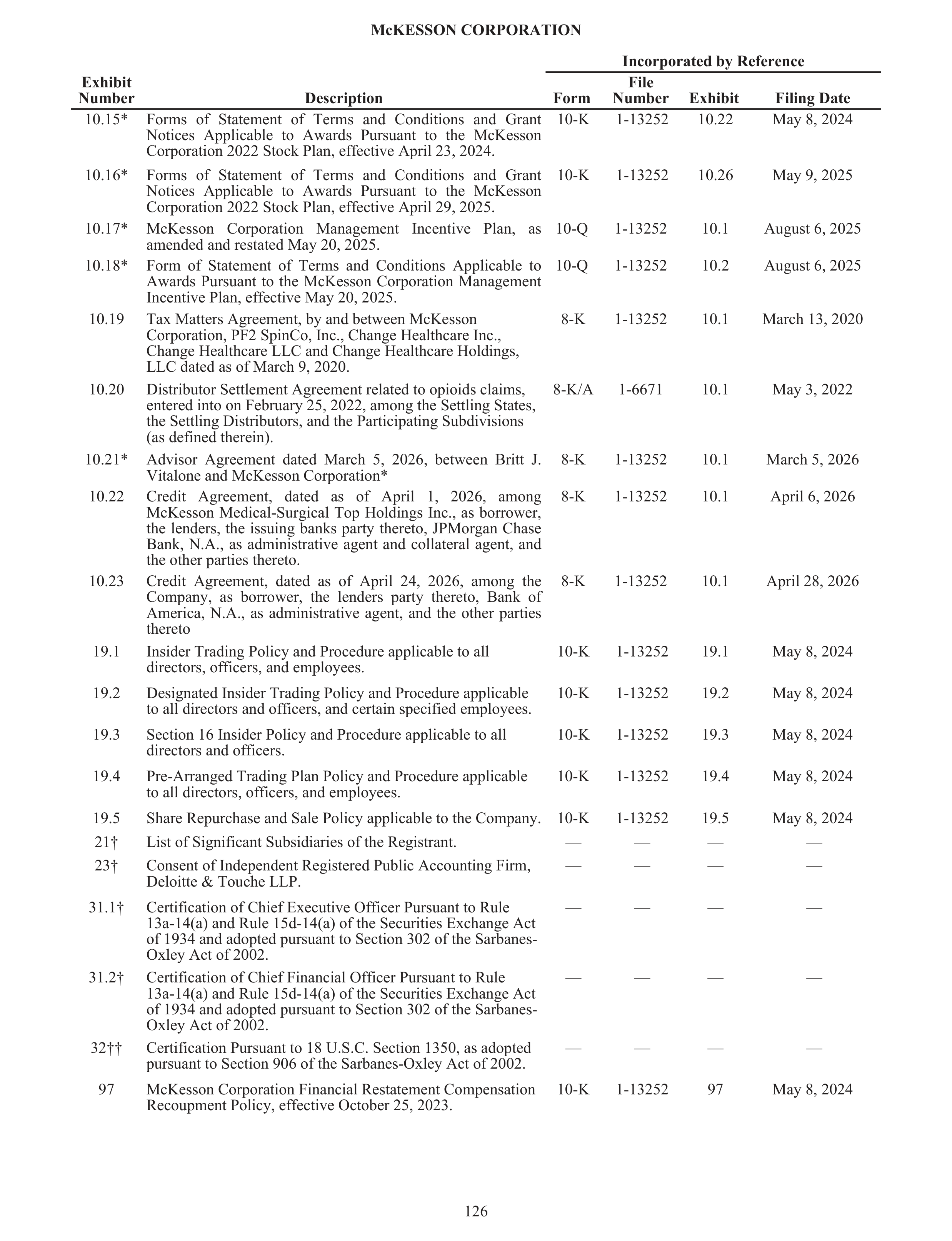 McKesson Annual Report — page 132