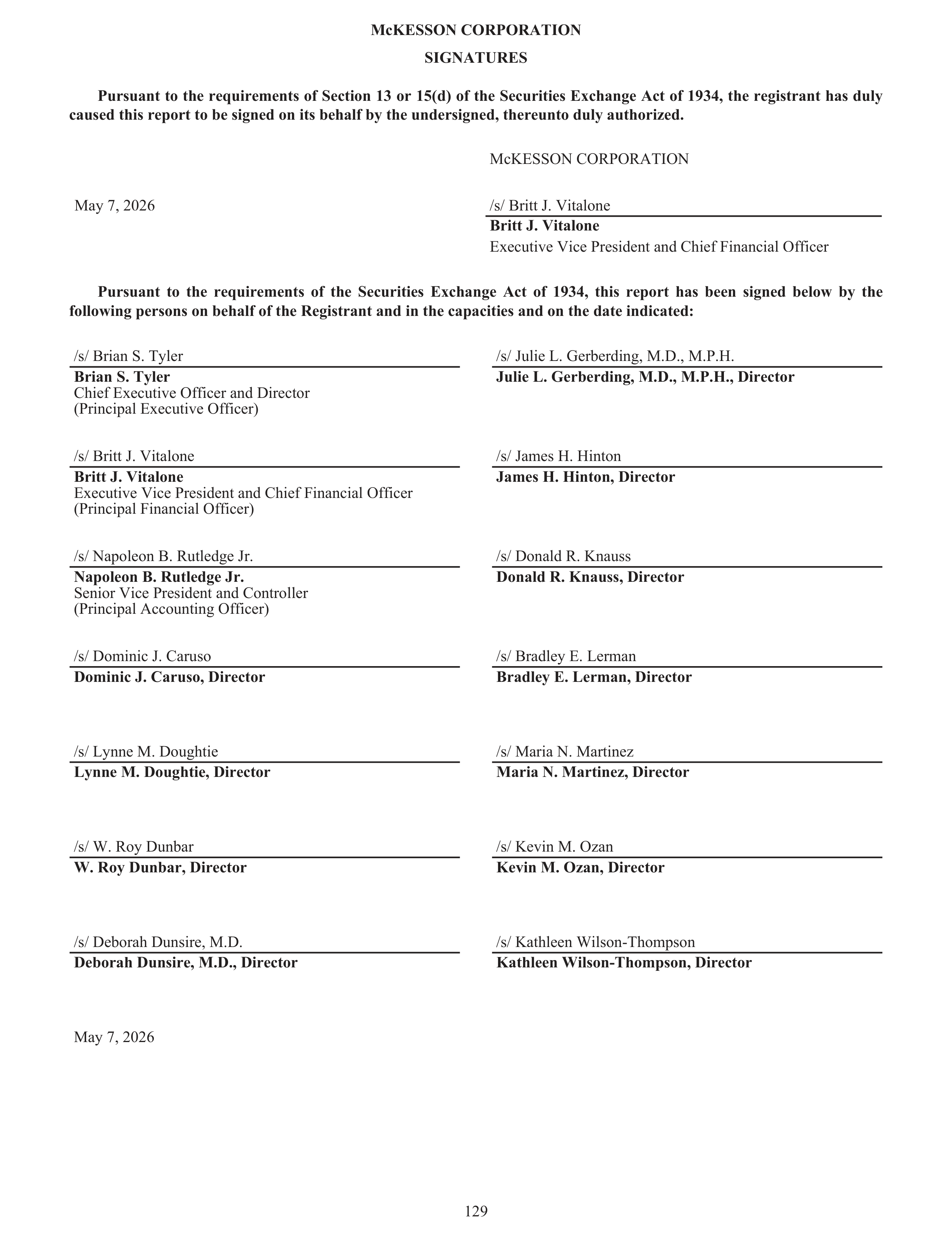 McKesson Annual Report — page 135