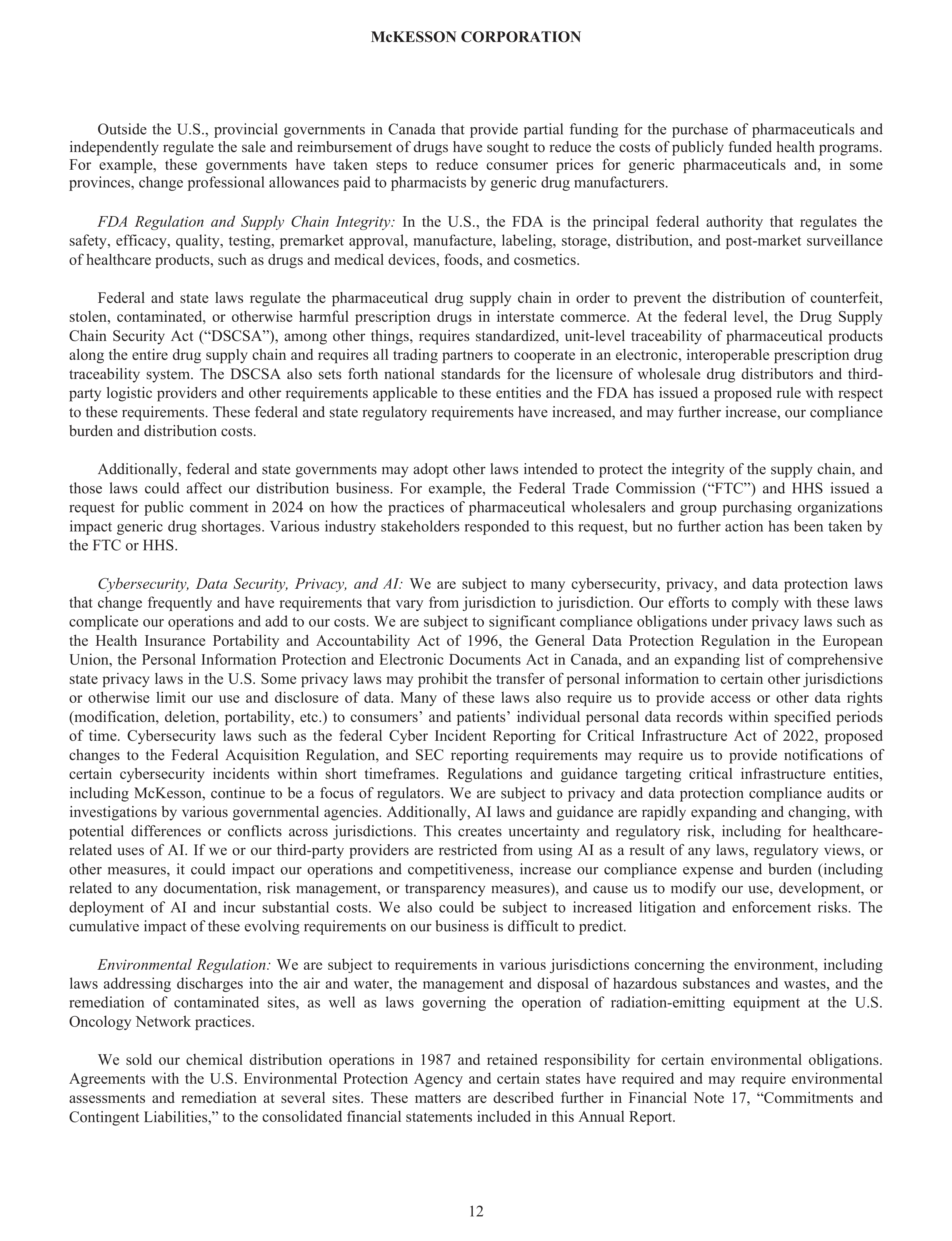 McKesson Annual Report — page 18